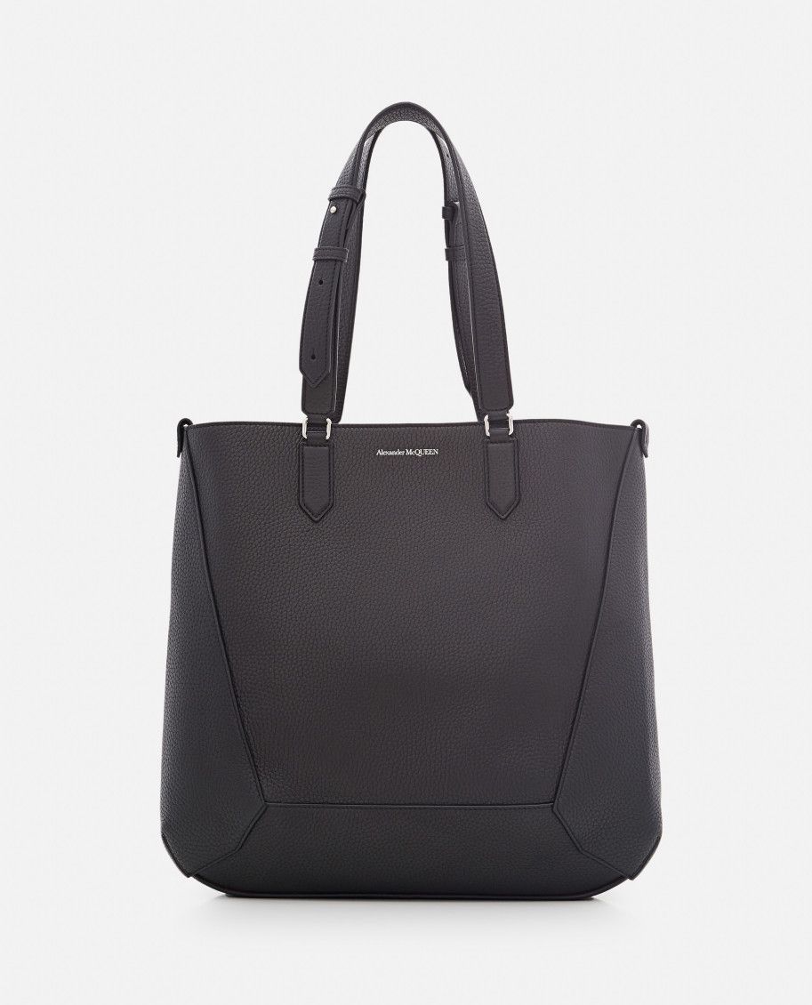 Alexander McQueen o1w1db10725 Size: OS/The Edge Medium Tote Bag in Black Size ONE SIZE - 1 Thumbnail