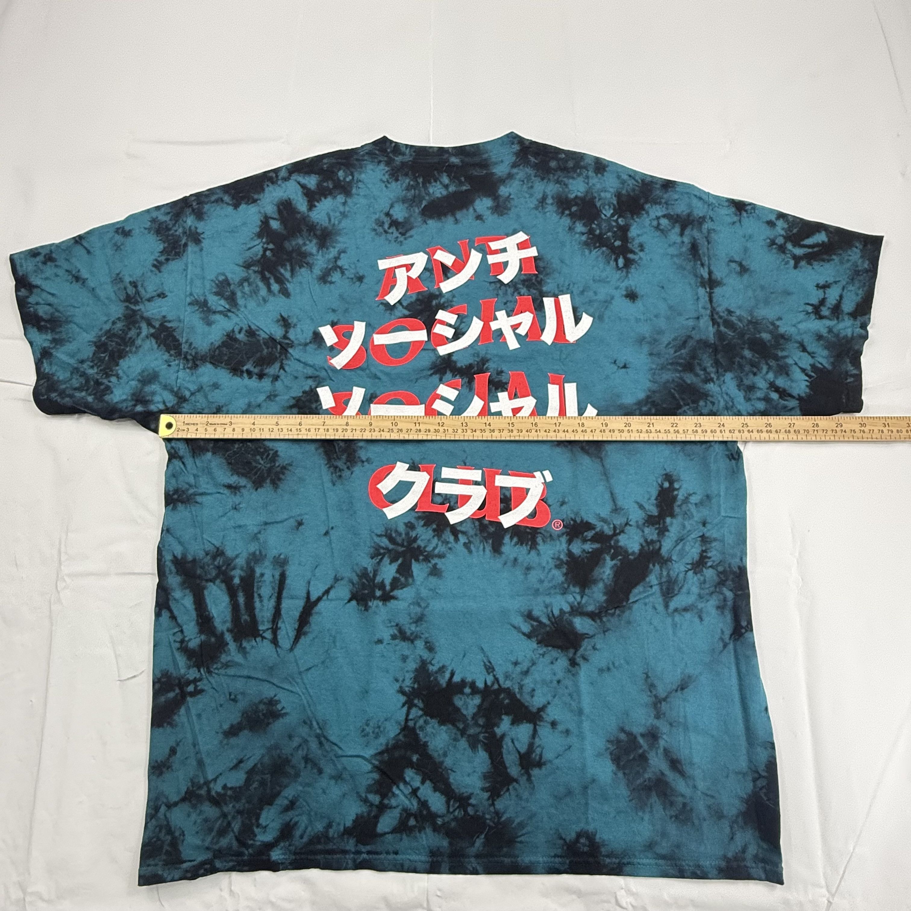 Anti Social Social Club Anti Social Social Club Katakana Tie Dye T-Shirt Mens Size US XXL / EU 58 / 5 - 4 Thumbnail