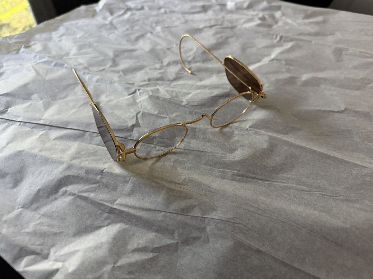 KOZABURO Kozaburo SS24 Blinker Glasses Shiny Gold Size ONE SIZE - 4 Thumbnail
