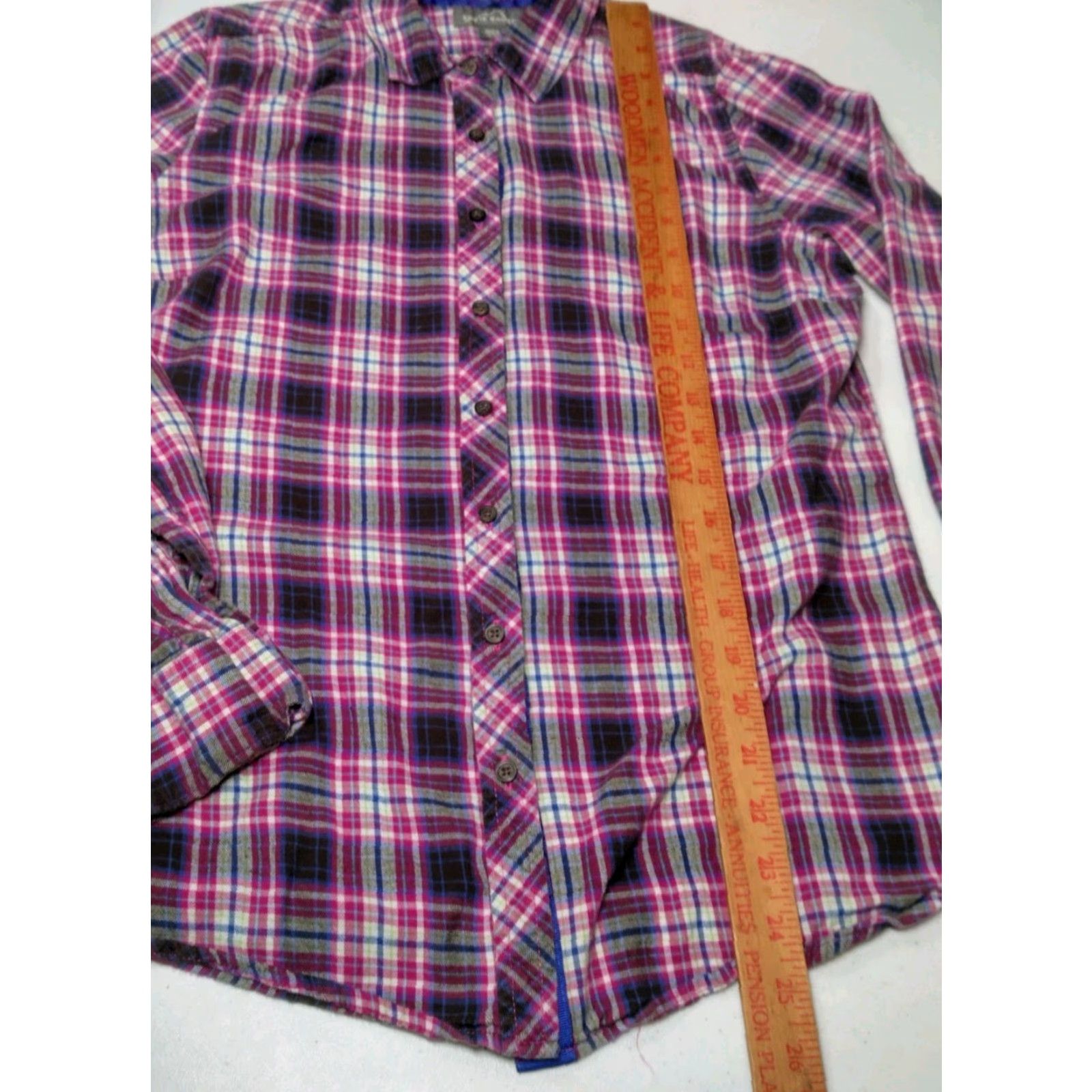Eddie Bauer Eddie Bauer Shirt Women M Pink Plaid Flannel Cotton Button-Up Outdoorsy Casual Workwear Womens Size M / US 6-8 / IT 42-44 - 5 Thumbnail