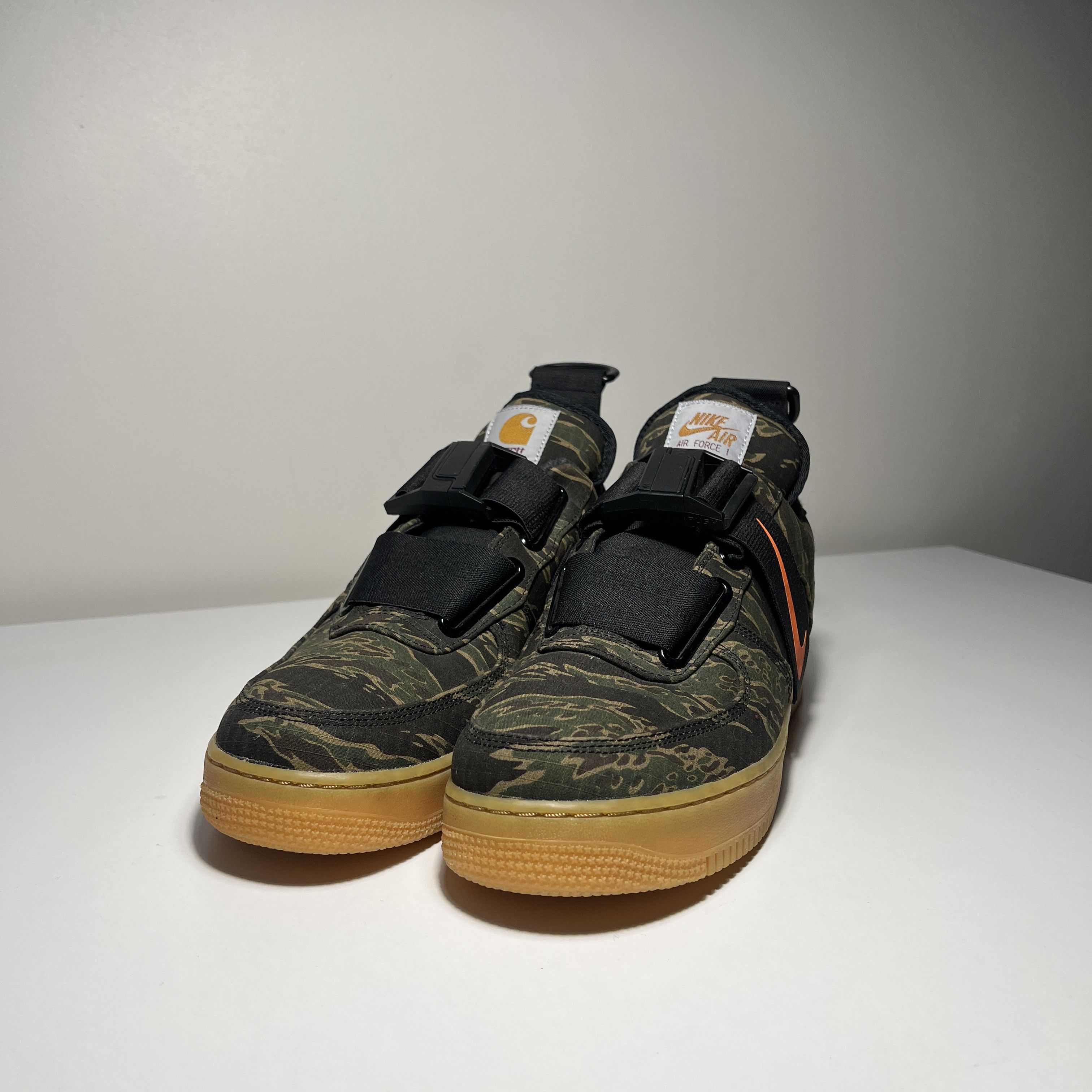 Carhartt Wip × Nike Nike x Carhartt WIP Air Force 1 Low Utility “Tiger Camo” Size US 11.5 / EU 44-45 - 3 Thumbnail
