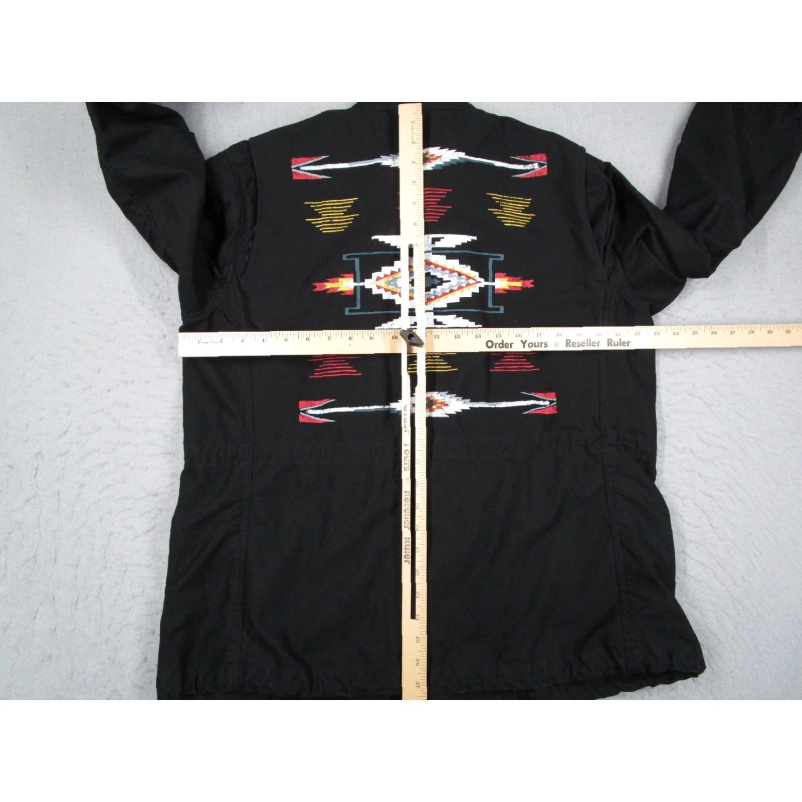 Polo Ralph Lauren VINTAGE Polo Ralph Lauren Jacket Women XL Black Field Aztec Graphic Embroidered PRL Logo Size XL / US 12-14 / IT 48-50 - 7 Thumbnail