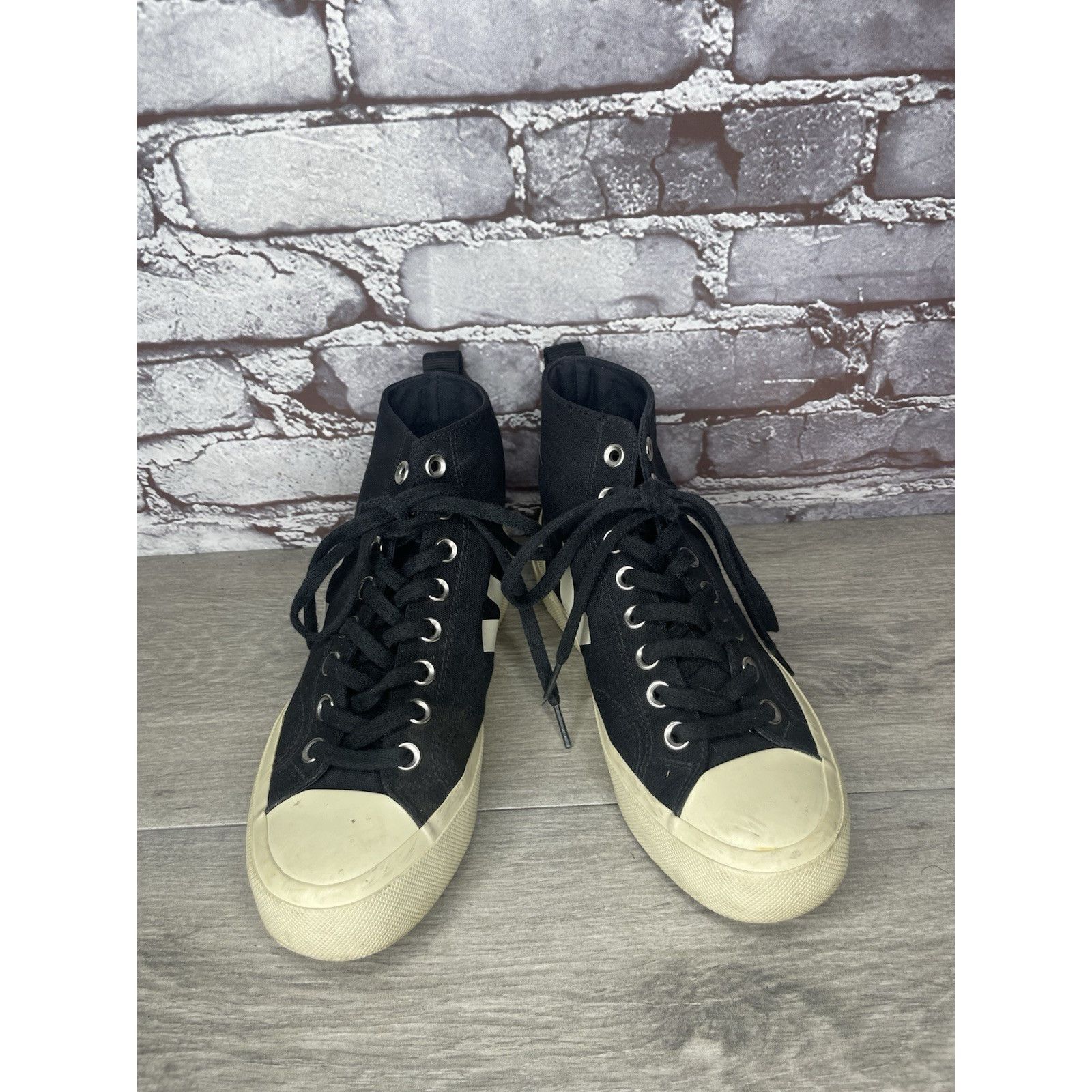 Veja Veja Wata II Canvas Hi-Top Black White Pierre Sneakers Women Size US 7 / IT 37 - 3 Thumbnail