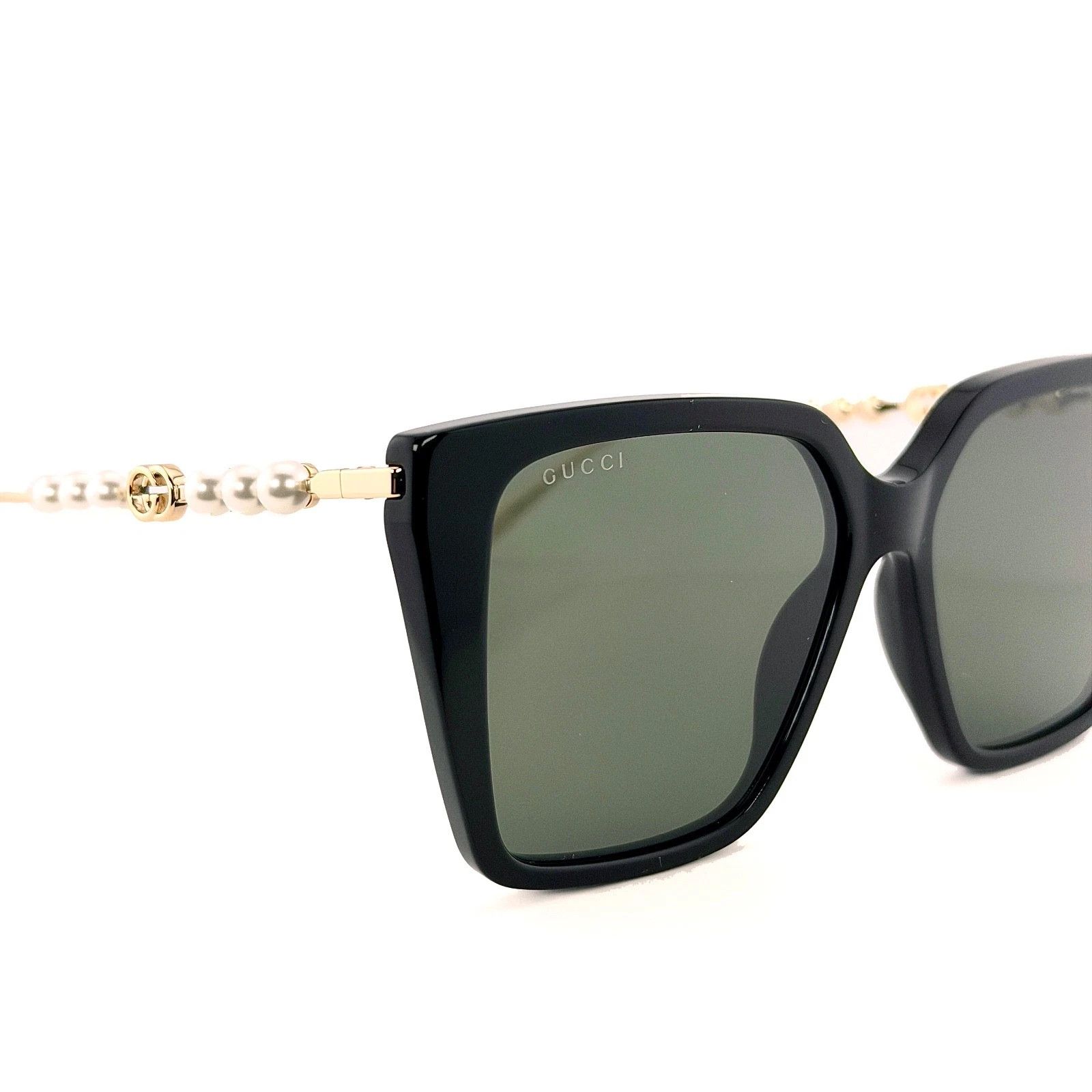 Gucci GUCCI GG1967S Gold Black 1967 GG Pearl Logo Oversized 001 Size ONE SIZE - 8 Thumbnail