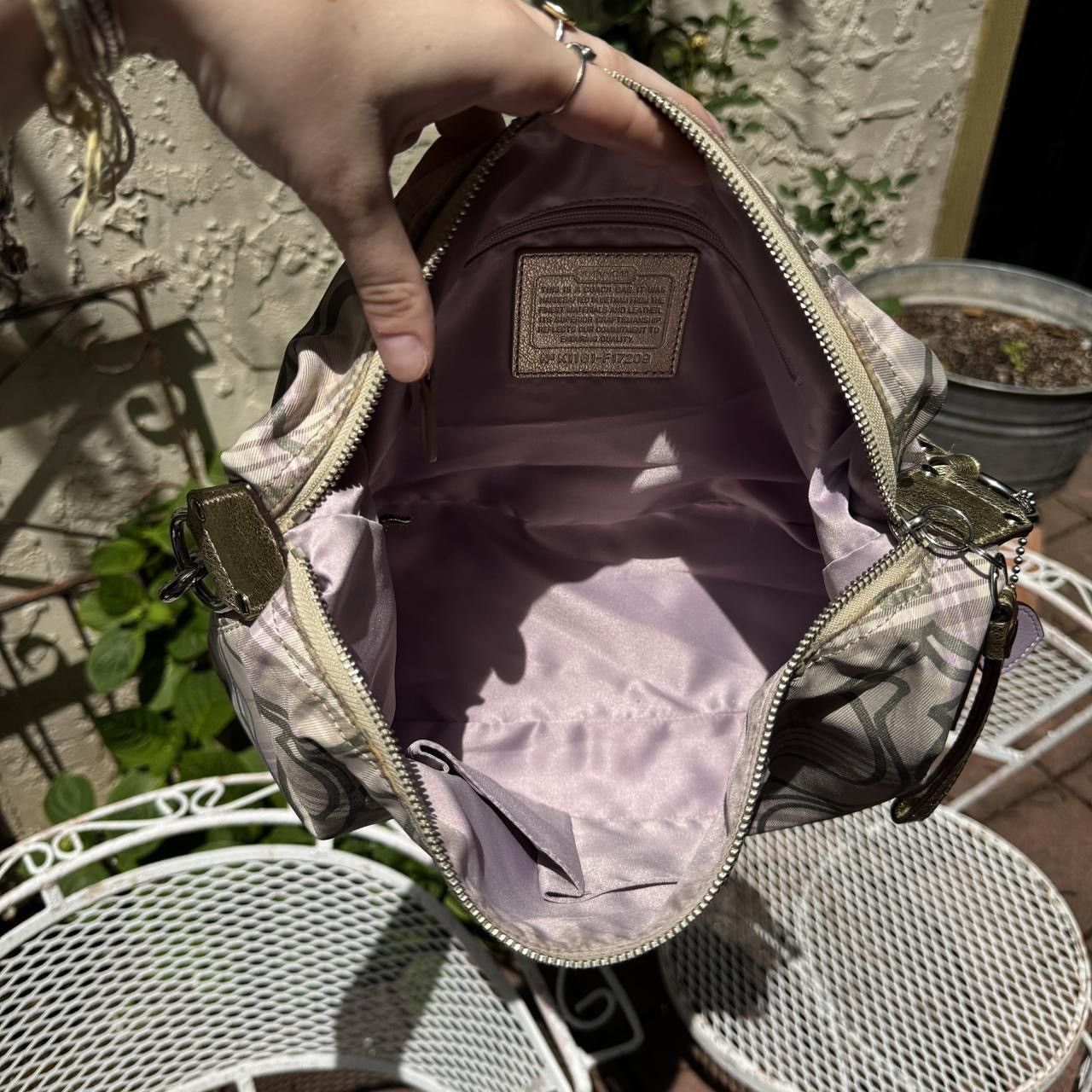 Coach Y2K Plaid Monogramed Coach Bag Size ONE SIZE - 6 Thumbnail