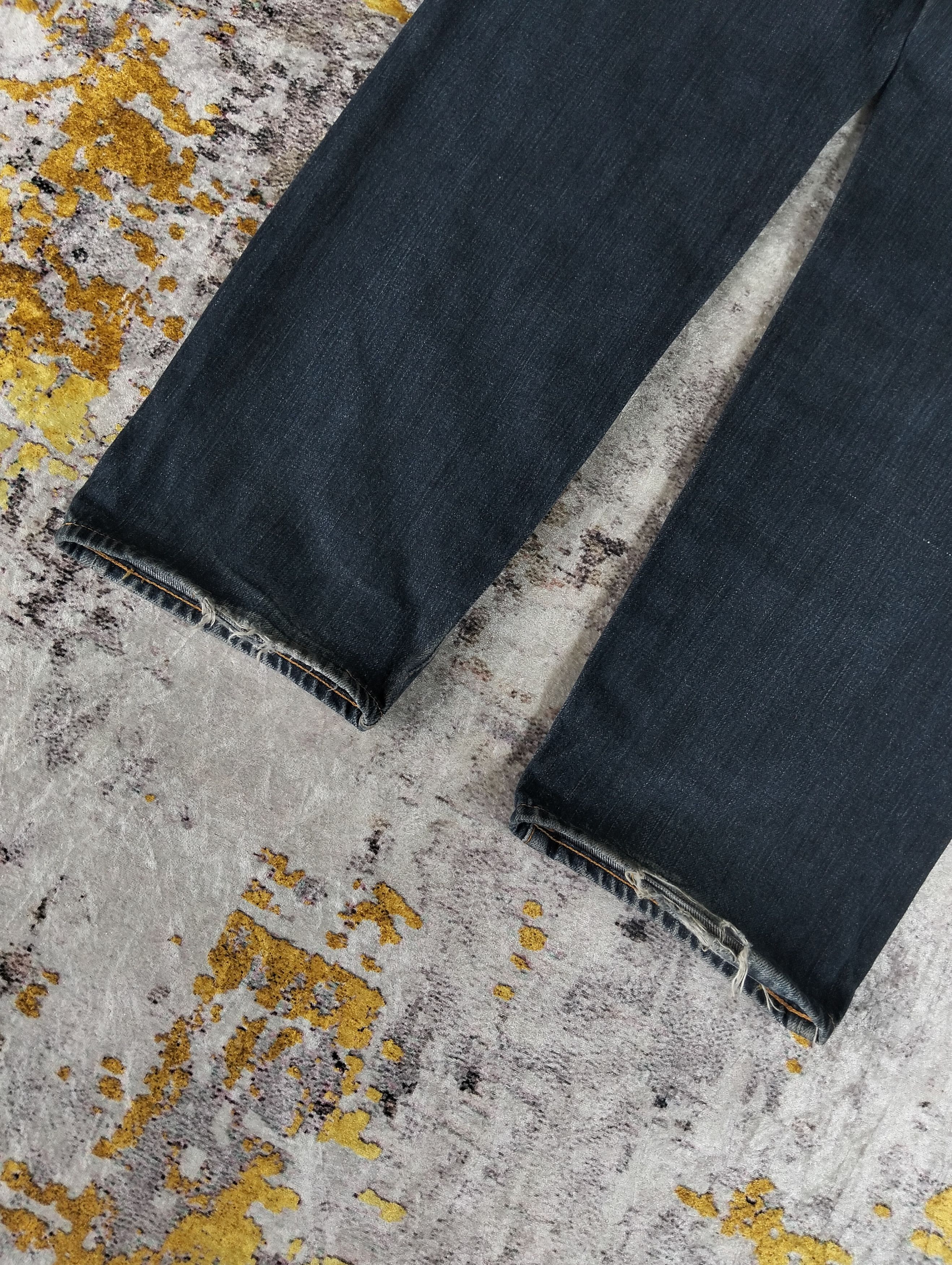 Evisu Evisu Paris Button Fly Red Line Selvedge Buckle Back Denim Size US 31 - 6 Thumbnail