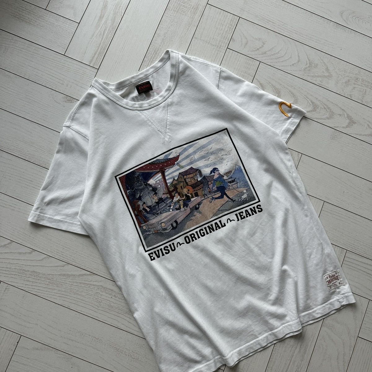 Evisu Evisu Original Jeans Heritage tee vintage ukiyoe Japan rare Size US L / EU 52-54 / 3 - 3 Thumbnail