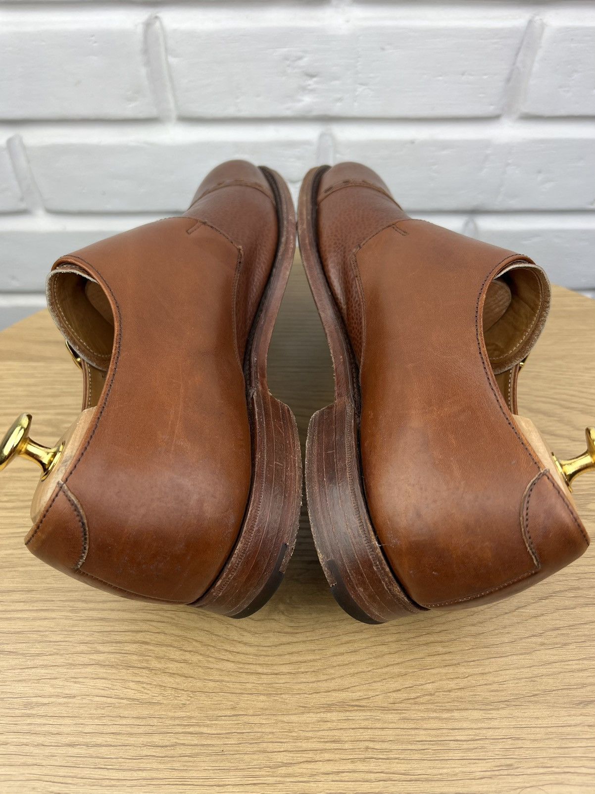 Cheaney CHEANEY Shoes Leather Monk Double Strap Brown Men’s Size US 9.5 / EU 42-43 - 10 Thumbnail