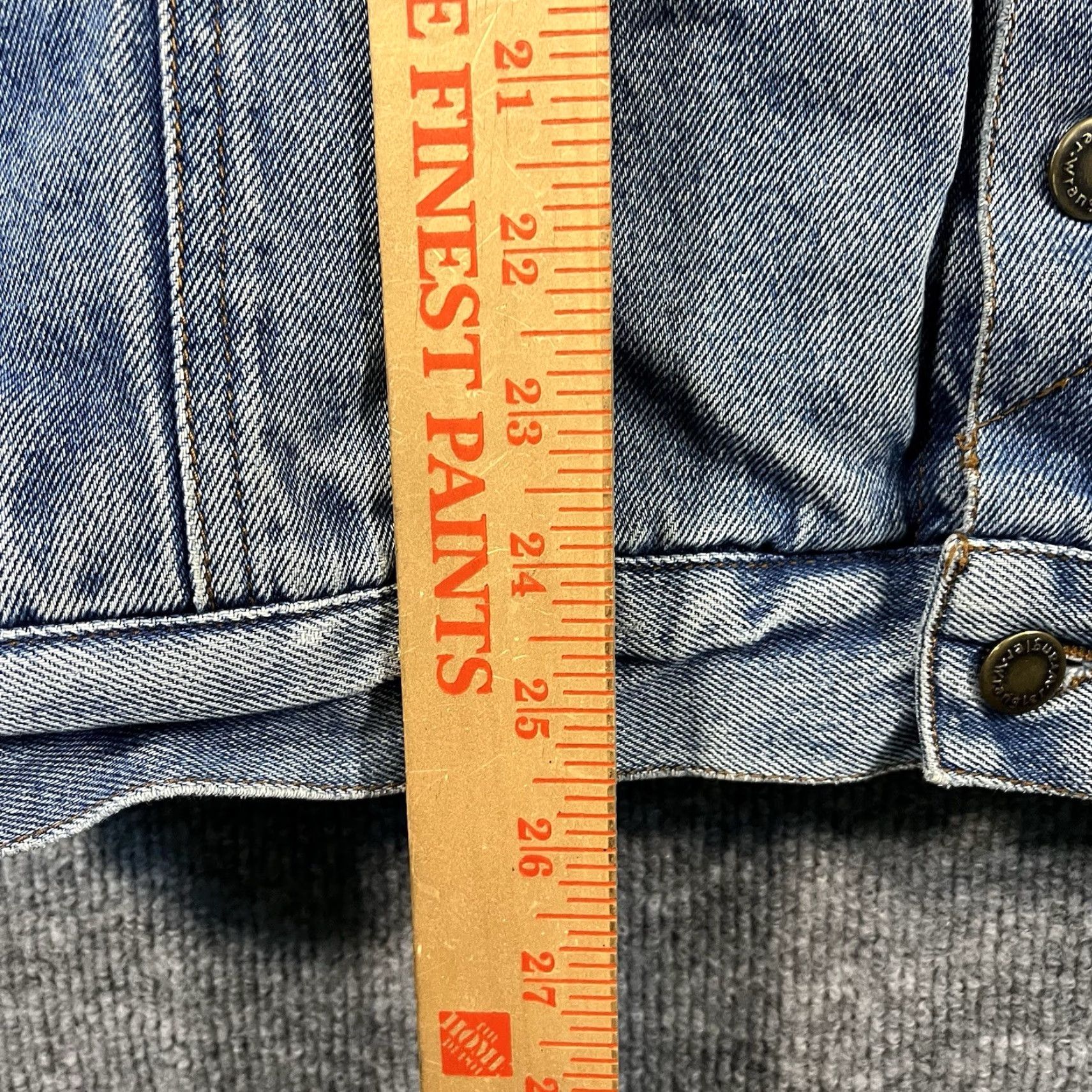 Wrangler VINTAGE Wrangler Denim Jacket Trucker Corduroy Collar Mens XL 80s Denim Jacket USA Mens XL Blue Button Size US 36 / EU 52 - 8 Thumbnail