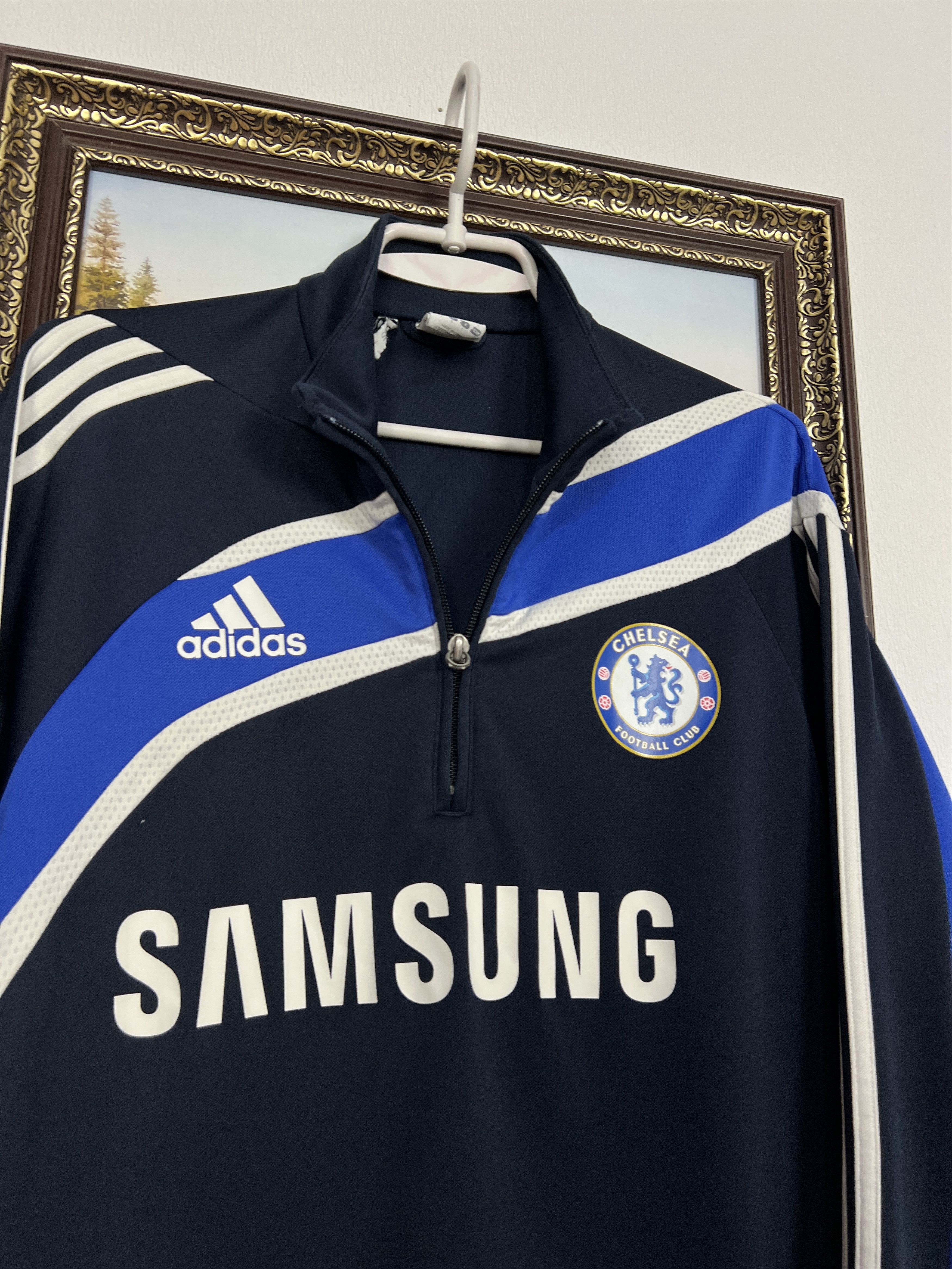 Adidas Vintage Chelsea Football Jacket Soccer Sweatshirt Track Top Size US M / EU 48-50 / 2 - 3 Thumbnail