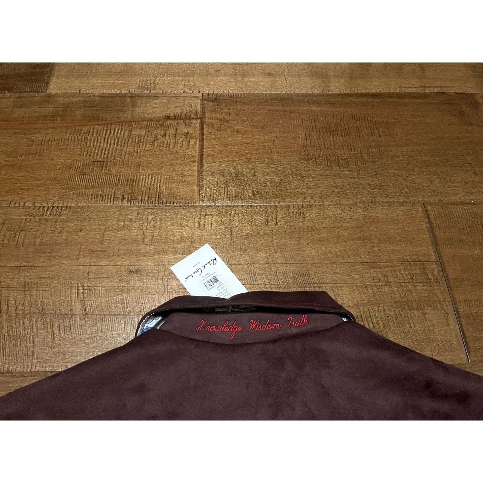 Robert Graham Robert Graham Suede Trucker Jacket Men's Small Mahogany Vegan RGF23R77 New! Size US S / EU 44-46 / 1 - 6 Thumbnail