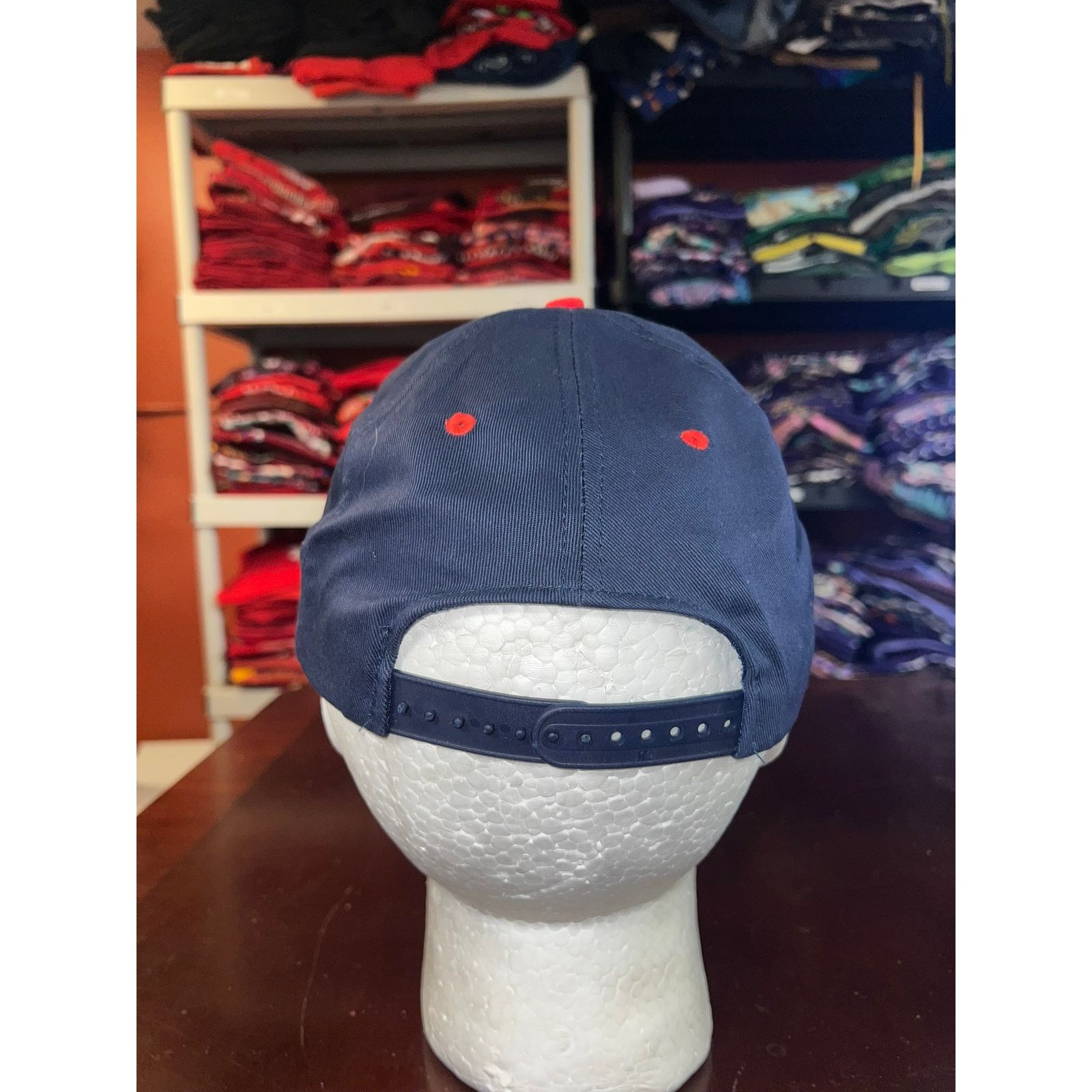 Vintage Vintage Snap On Hat Racing Blue Race Snapback Cap Headwear Size ONE SIZE - 4 Thumbnail