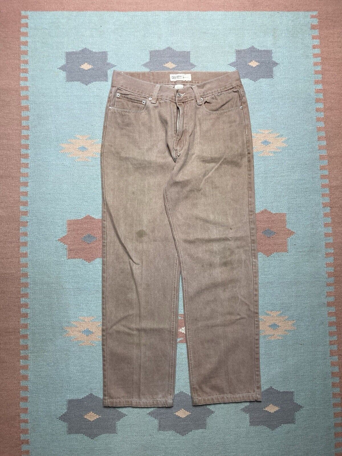 Vintage VTG y2k baggy jeans godbody wide pipes skater tan 34x31 Size US 34 / EU 50 - 5 Thumbnail
