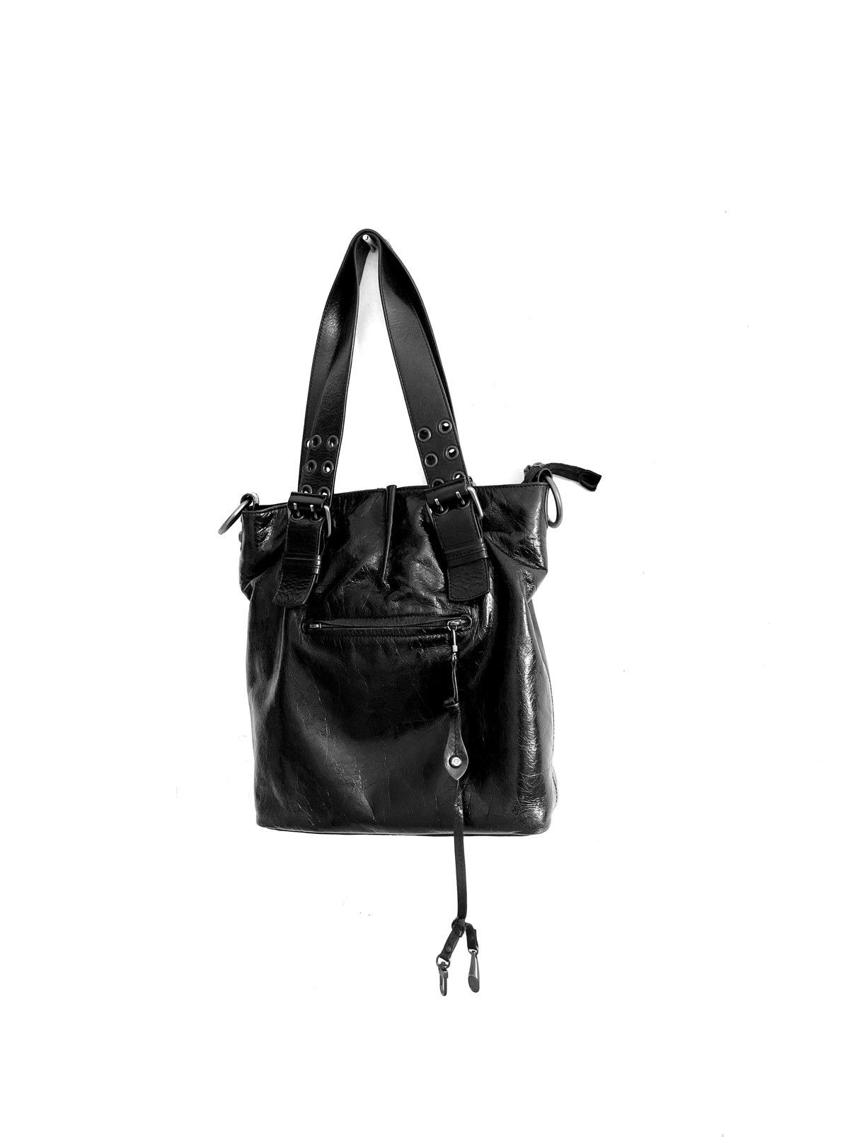 Other Francesco Biasia Black Leather Shoulder Bag – Vintage Y2K Size ONE SIZE - 6 Thumbnail