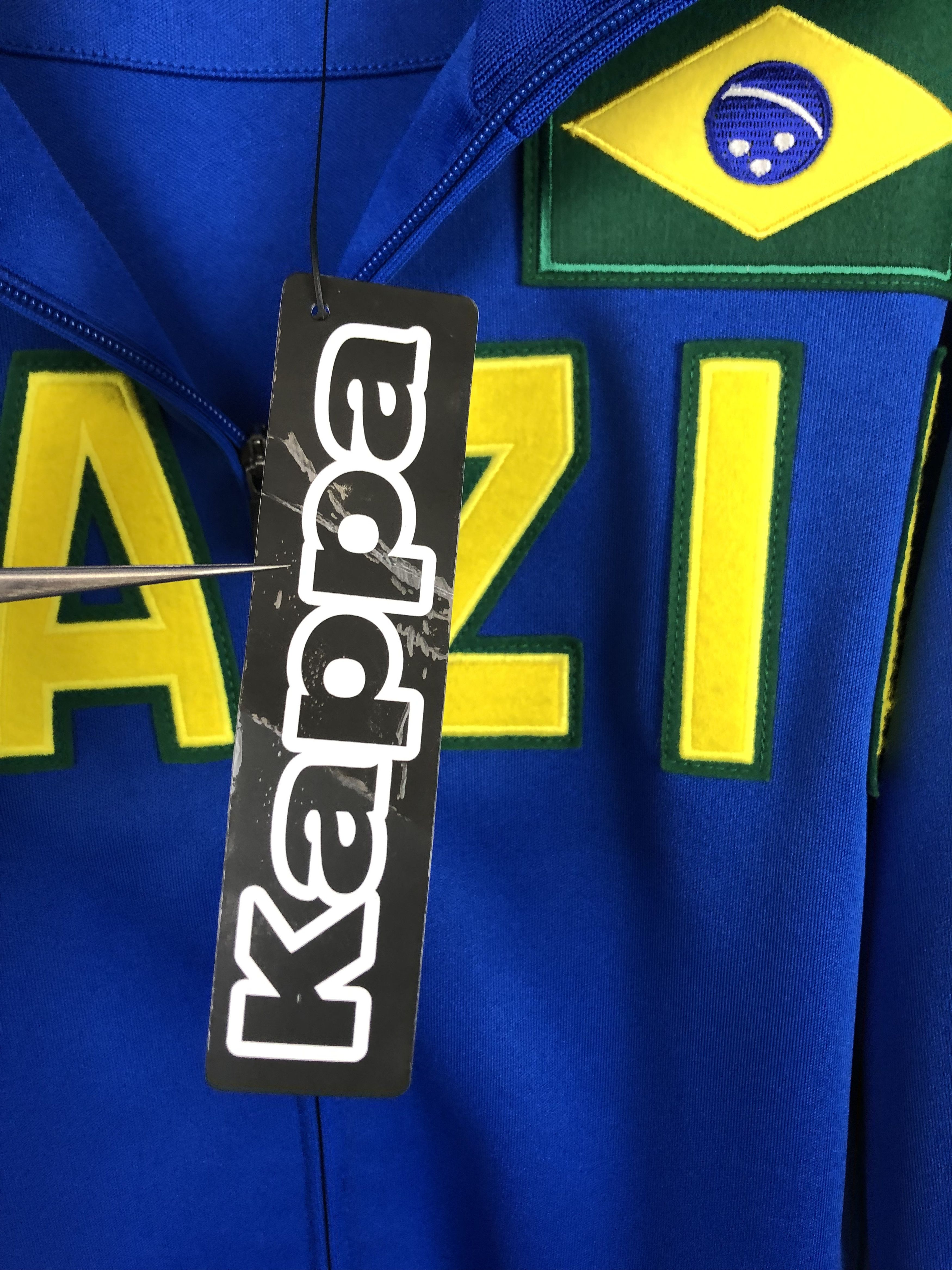 Kappa Kappa Brazil Football Jacket Soccer Track Top Mens New Size US S / EU 44-46 / 1 - 5 Thumbnail