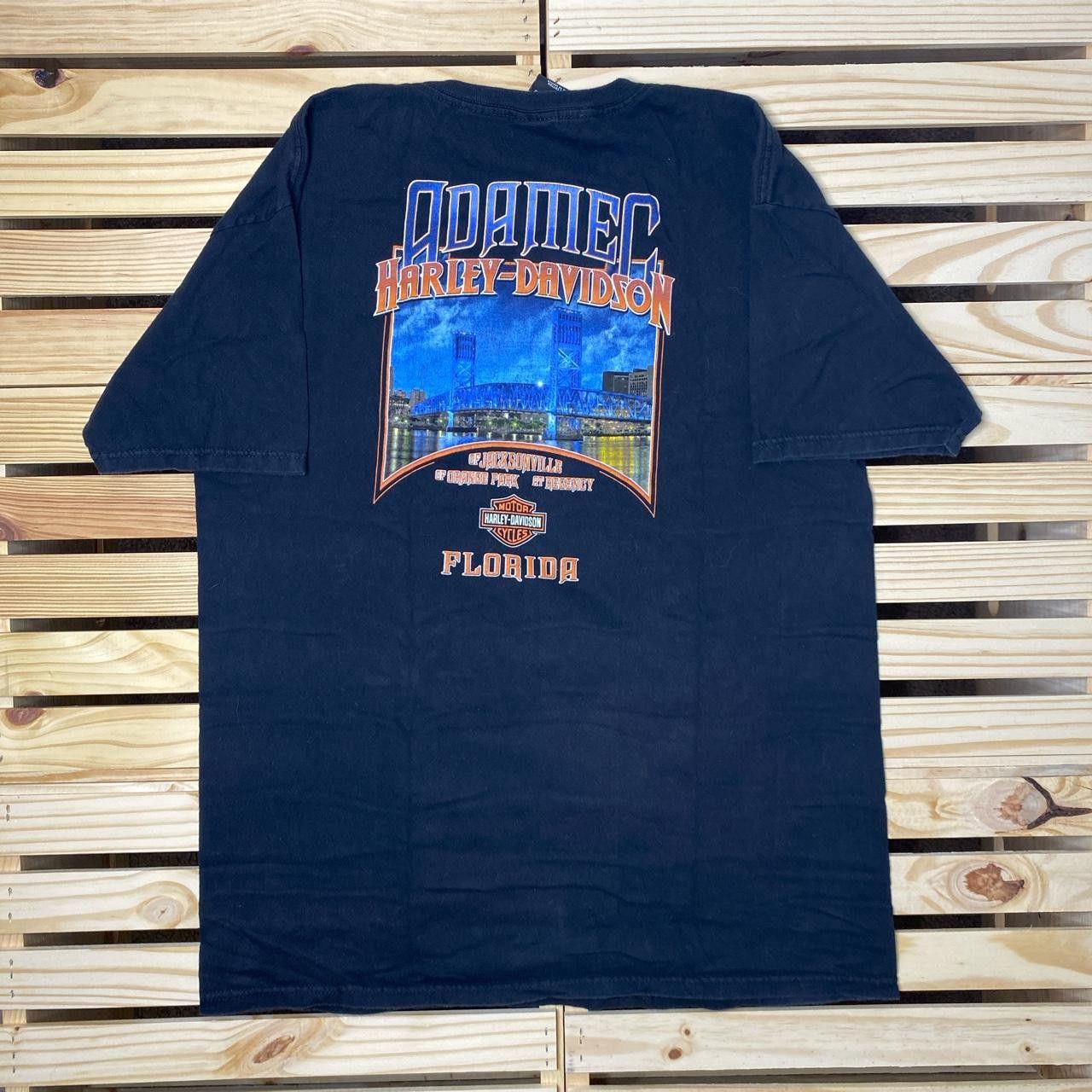 Harley Davidson Vintage Harley Davidson FL Black Biker Tee Size Large Size US L / EU 52-54 / 3 - 2 Thumbnail