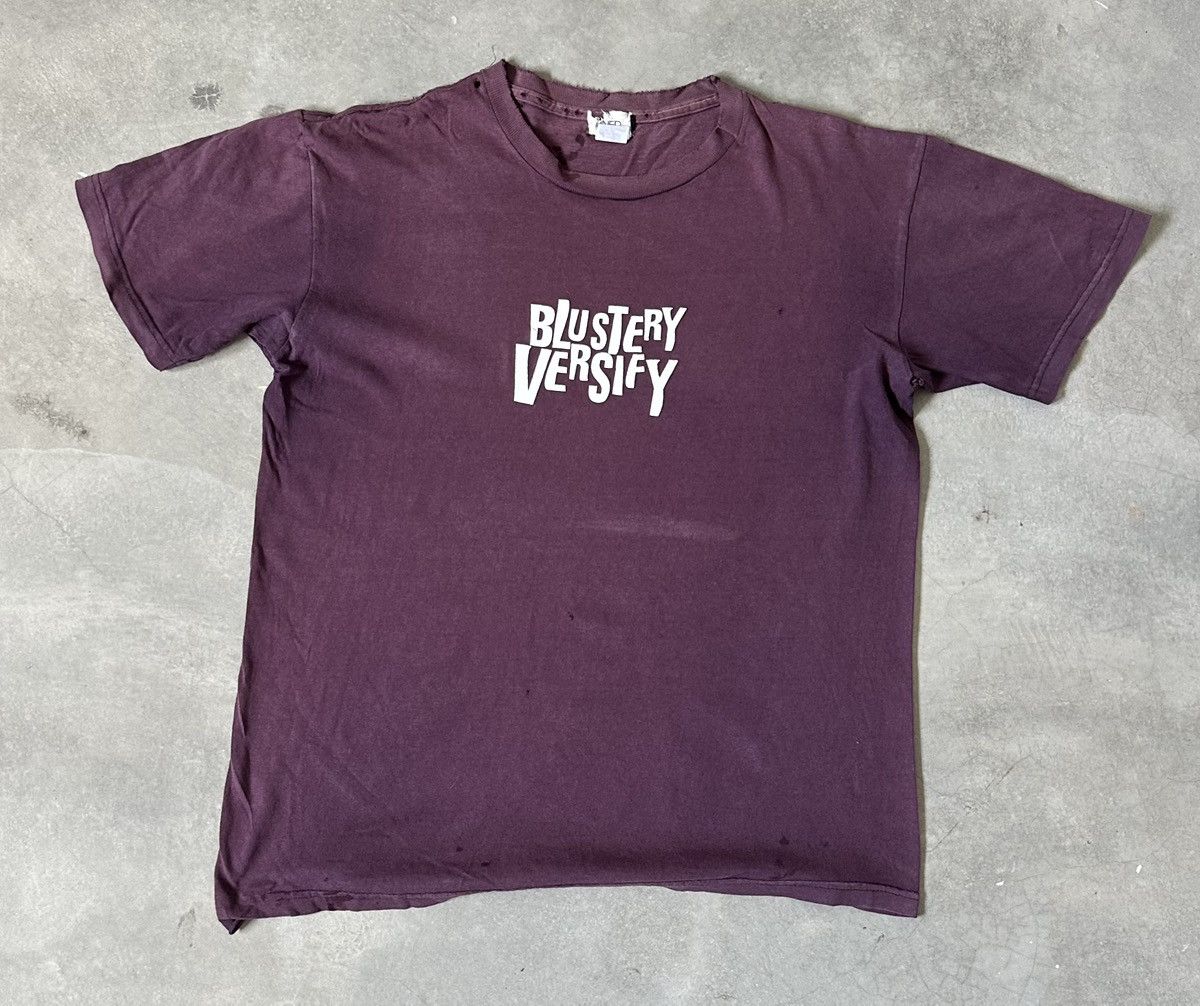 Yohji Yamamoto VINTAGE INED HOMME BLUSTERY VERIFY DISTRESSED TEE Size US L / EU 52-54 / 3 - 1 Thumbnail