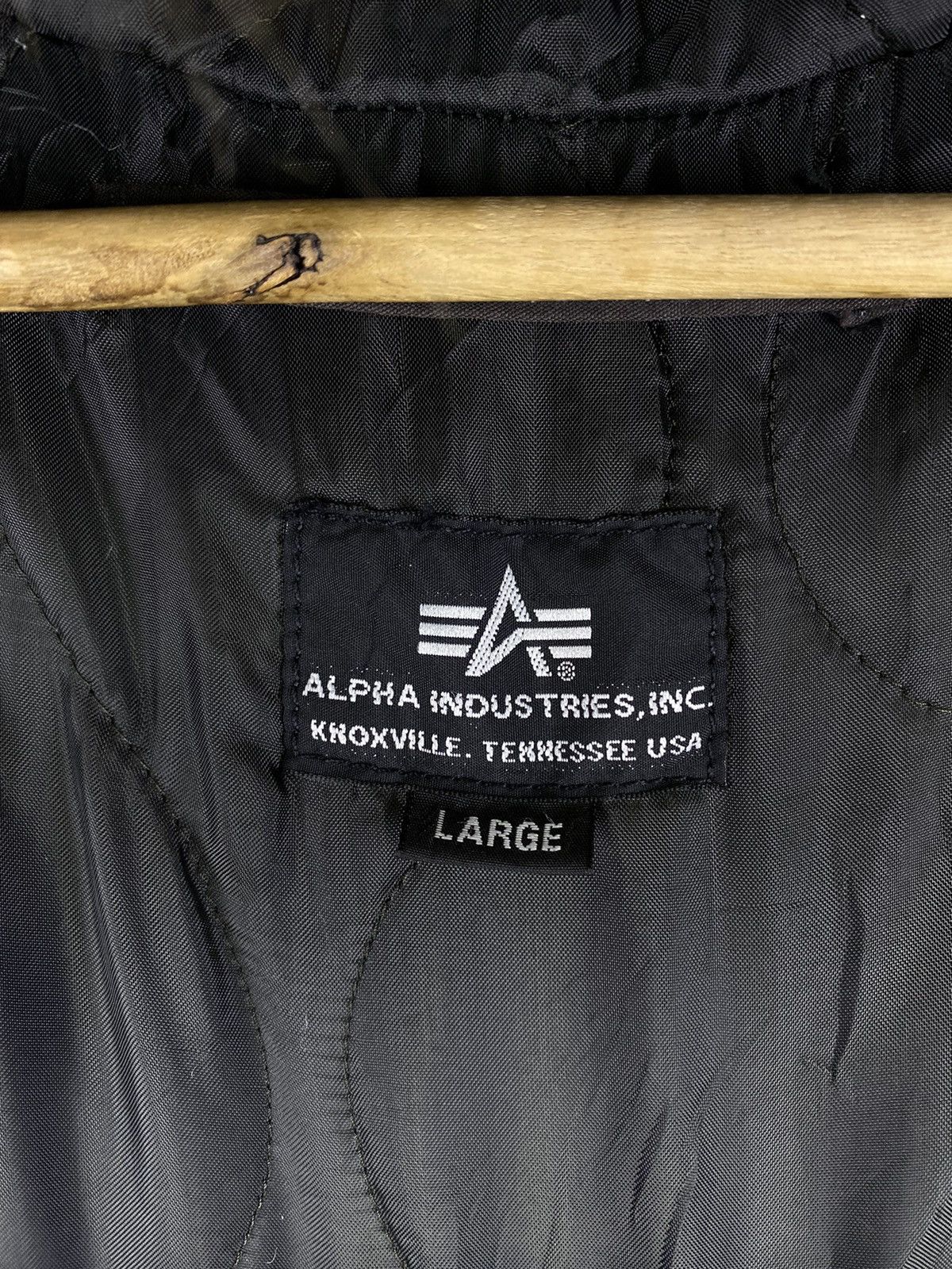 Alpha Industries Vintage Alpha Industries Faux Fur Hoodie Long Jacket Size L / US 10 / IT 46 - 9 Thumbnail