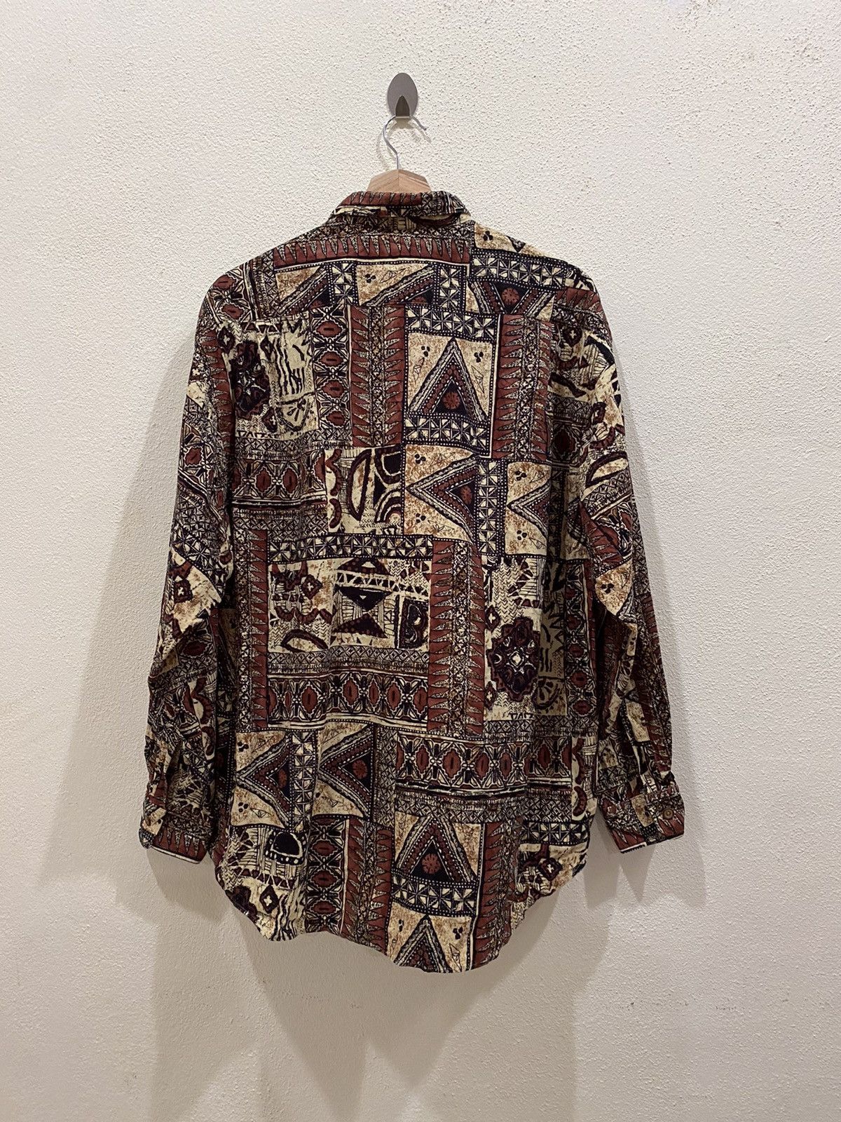 Flannel Mr.Junko Abstract Design Fullprint Flannel Shirt Size US XL / EU 56 / 4 - 8 Thumbnail
