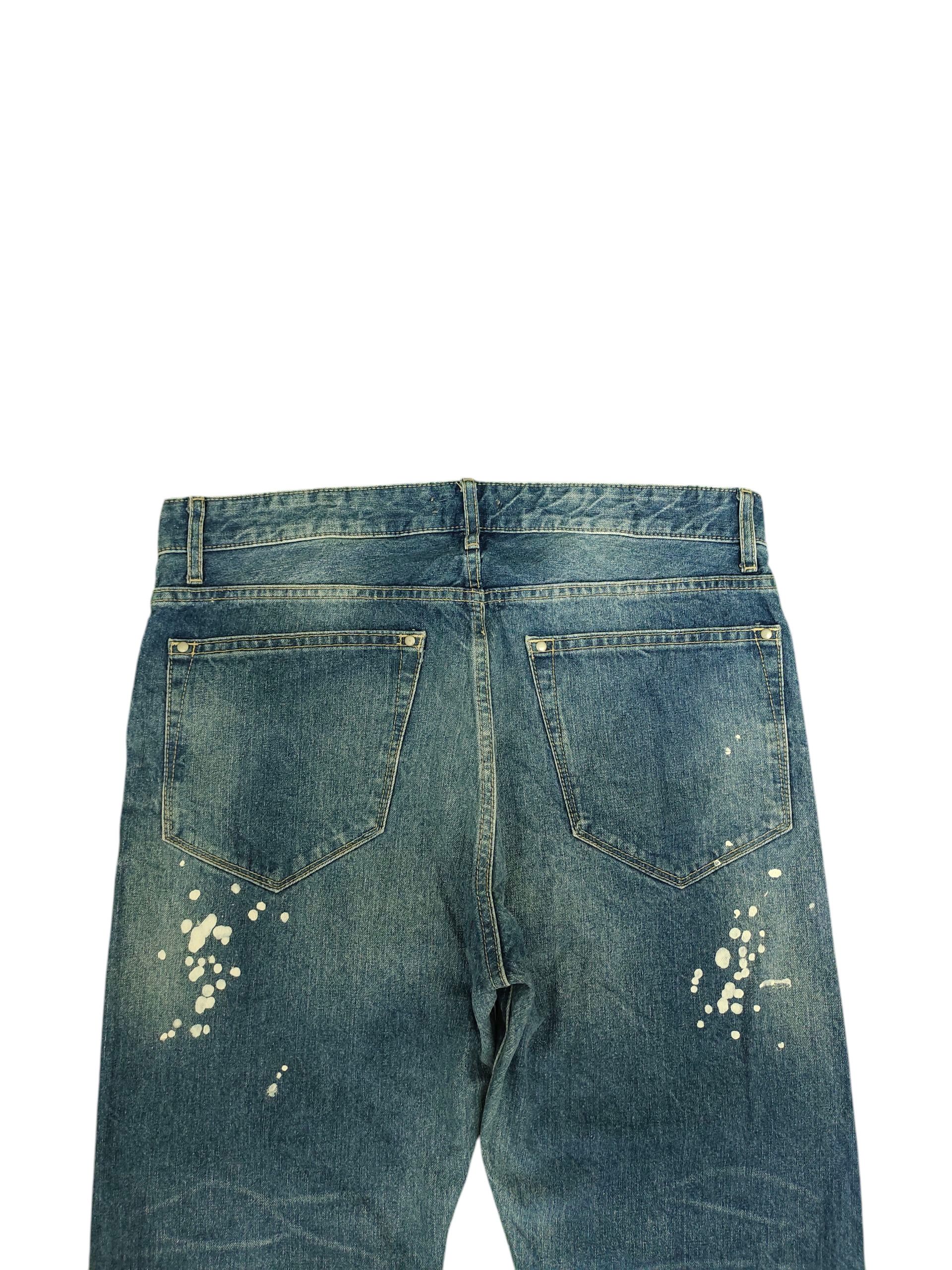 Comme des Garcons × Undercover Confirm Japan Paint Splash Distress Faded Denim Jeans Size US 34 / EU 50 - 9 Thumbnail