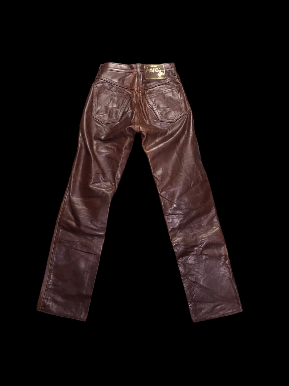 Aero Leathers × Vintage Aero Leather Horsehide Leather Pants Size US 29 - 2 Thumbnail