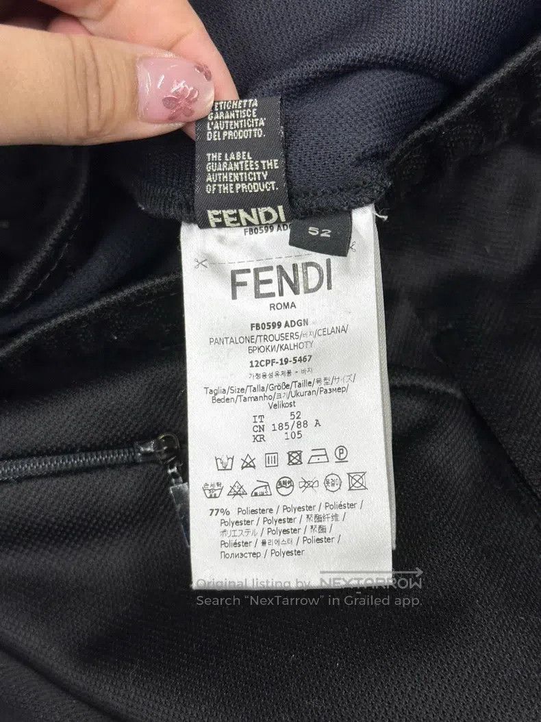 Fendi Fendi Black Rhinestone Casual Pants Long Pants Size US 36 / EU 52 - 6 Thumbnail