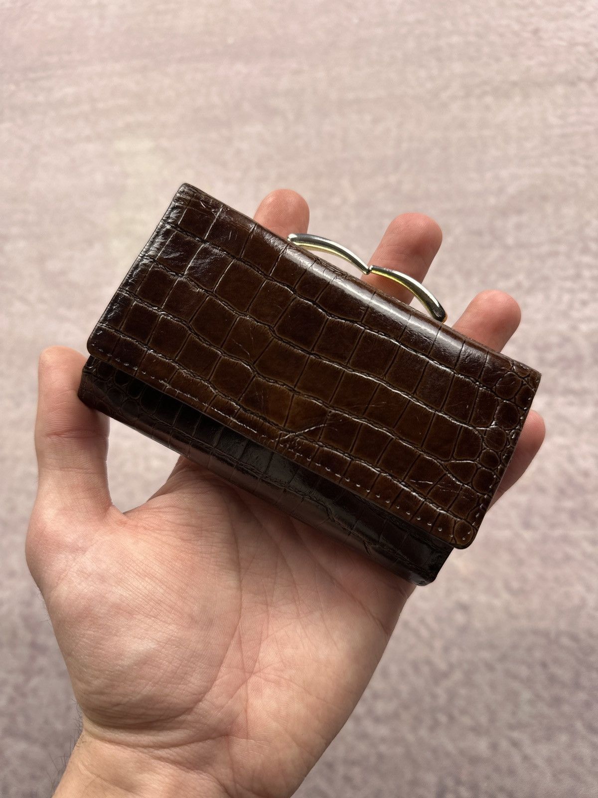00s kmrii leather wallet japanese label