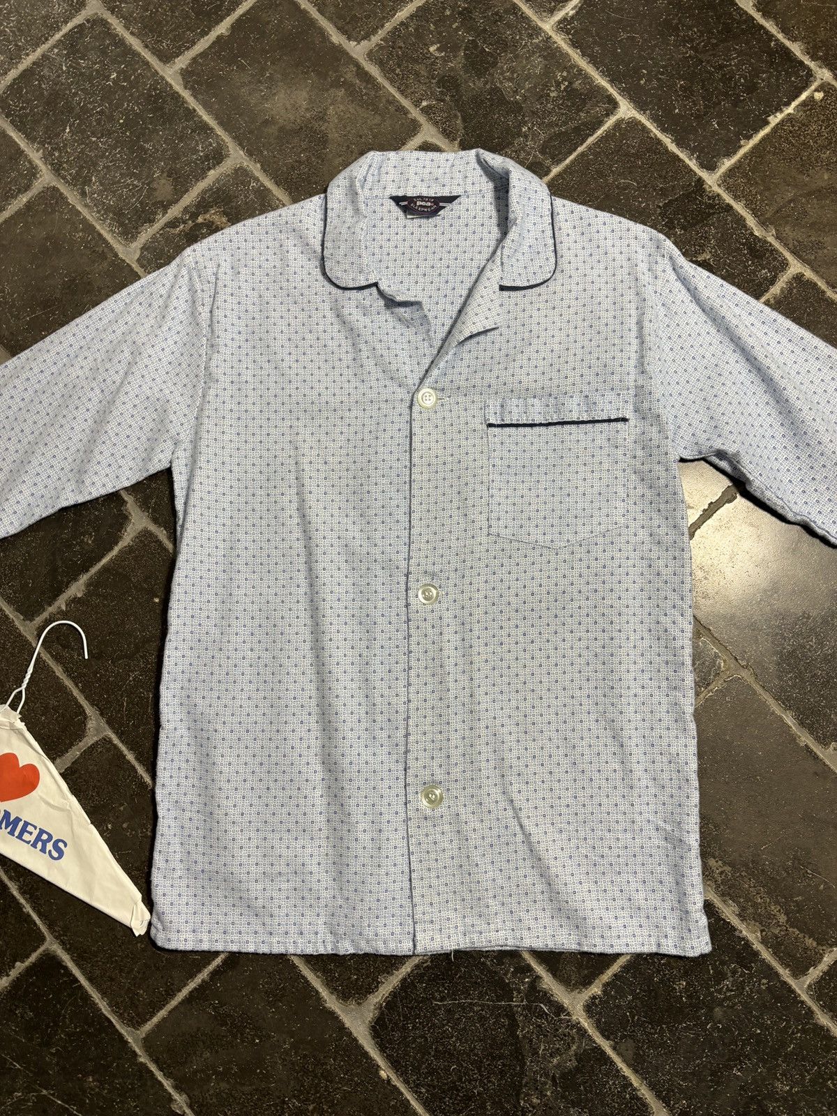 Vintage Vintage PJs 90s Cotton Matching Two Piece Set Sleep Shirt 90 Size US 28 / EU 44 - 3 Thumbnail