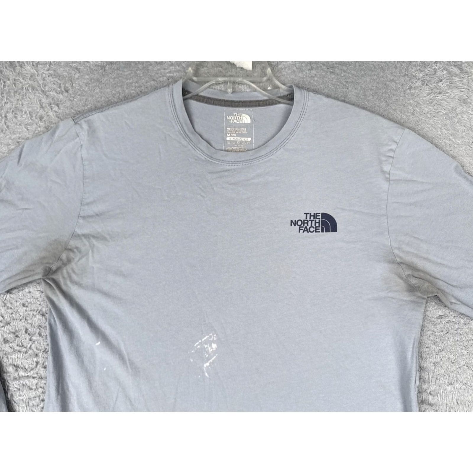 The North Face The North Face Mens Medium Gray Crew Neck Long Sleeve Box Logo Tagless Tee Size US M / EU 48-50 / 2 - 4 Thumbnail