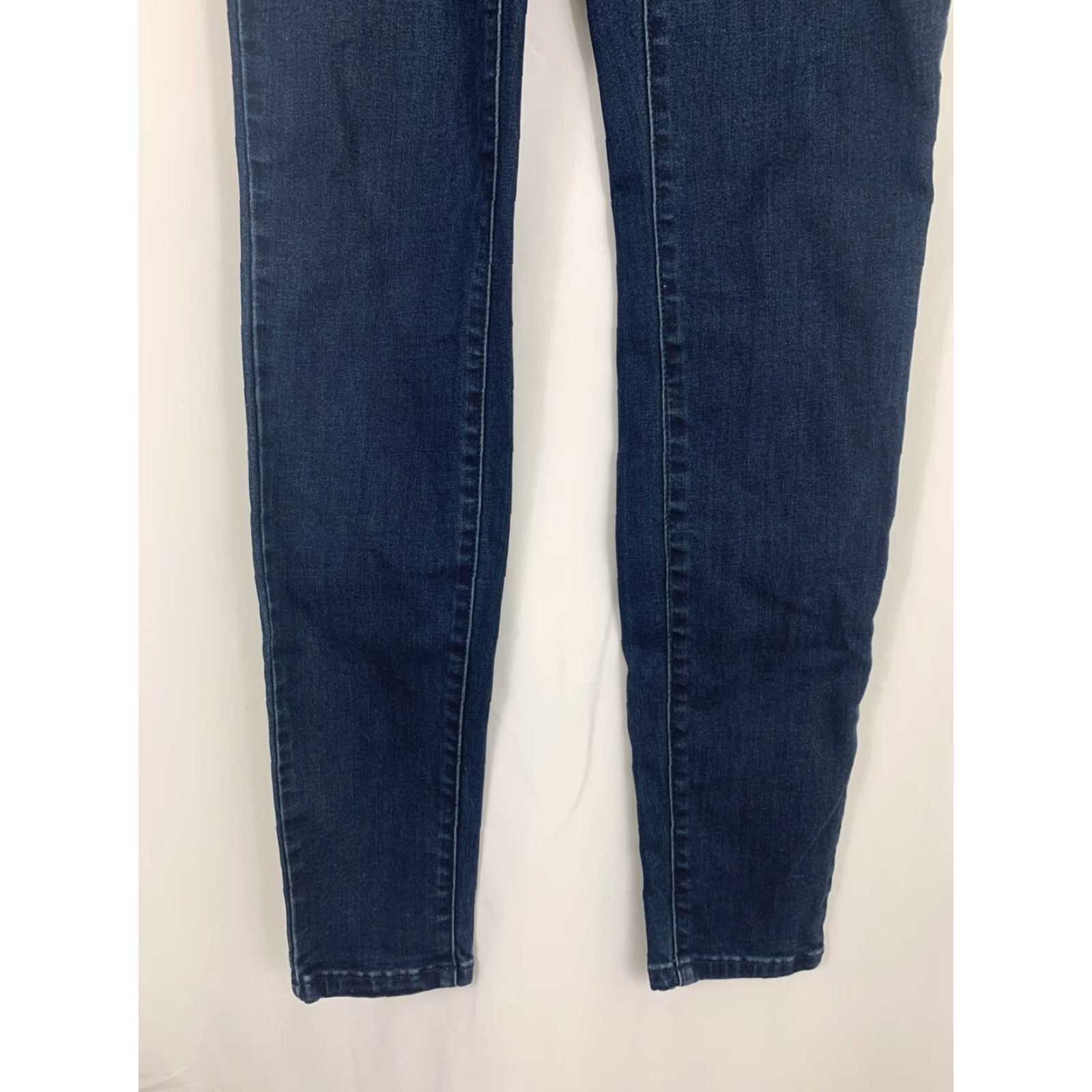 Prana VINTAGE Prana Jeans London Skinny Regular Mid Rise Dark Indigo Blue Denim 10 Womens Boys Girls? Size 32" / US 10 / IT 46 - 2 Thumbnail