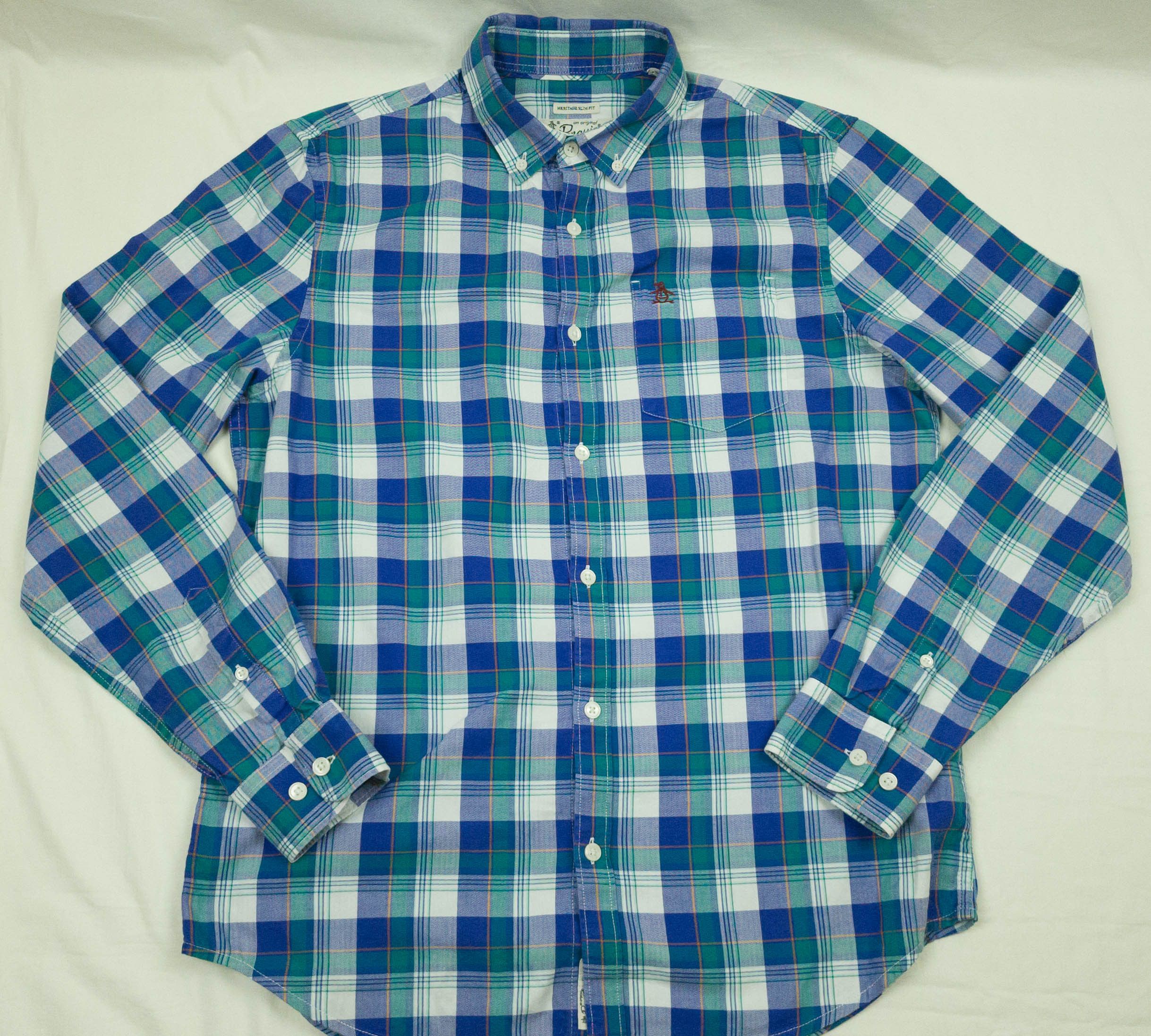 Original Penguin PENGUIN SHIRT LONG SLEEVE COTTON SIZE M VGC Size US M / EU 48-50 / 2 - 2 Thumbnail