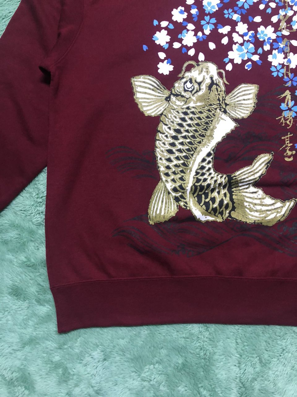 Japanese Brand JAPANESE SUKAJAN KOI FISH SAKURA CREWNECK SWEATSHIRT Size US XL / EU 56 / 4 - 9 Thumbnail