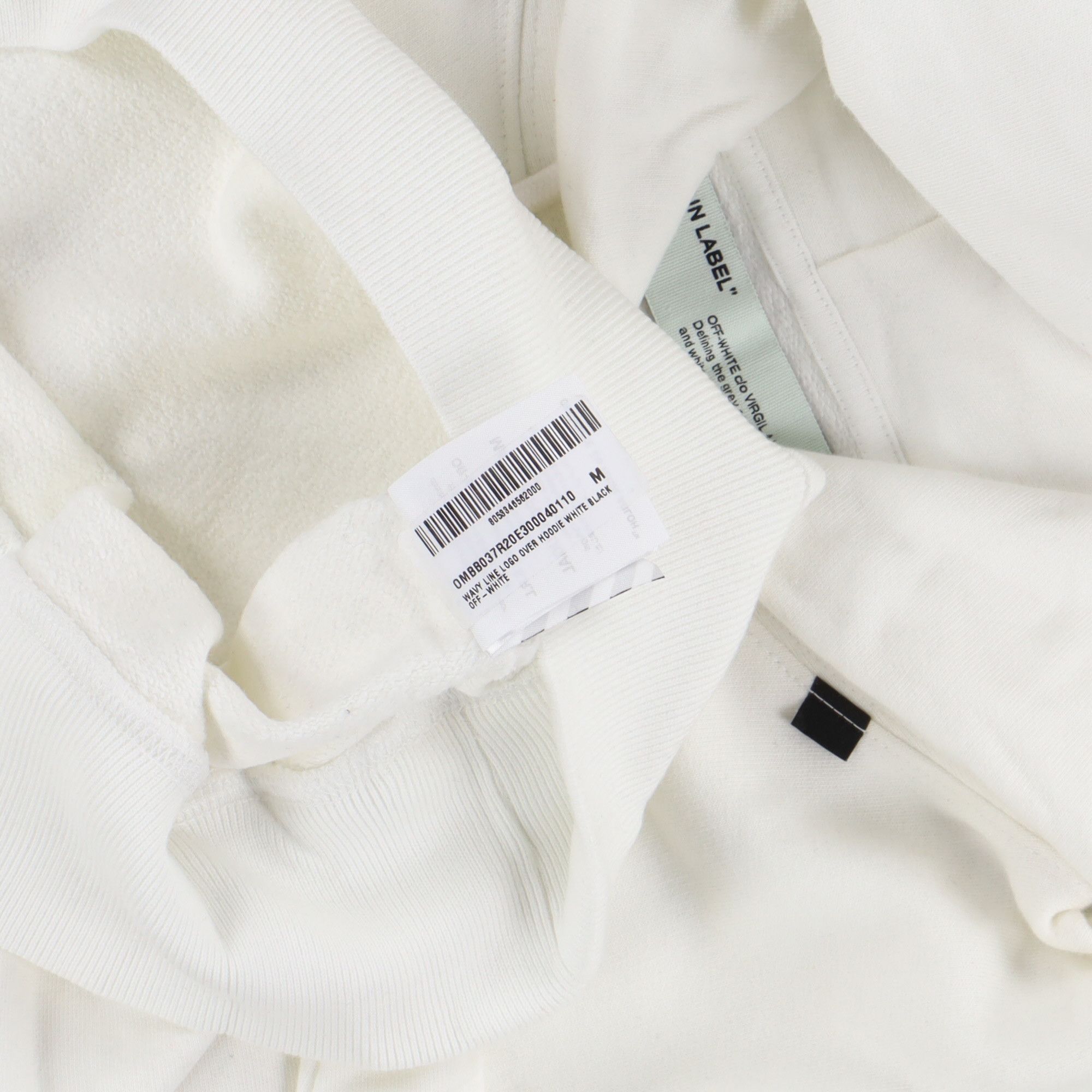 Off-White White Wavy Line Logo Oversized Hoodie Size US M / EU 48-50 / 2 - 8 Thumbnail