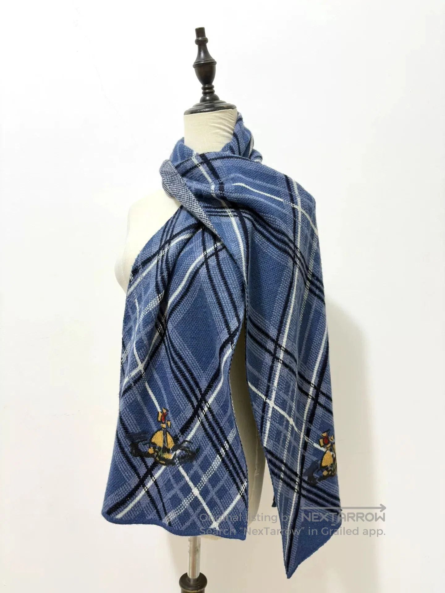 Vivienne Westwood vivienne westwood blue striped saturn scarf. Size ONE SIZE - 1 Thumbnail