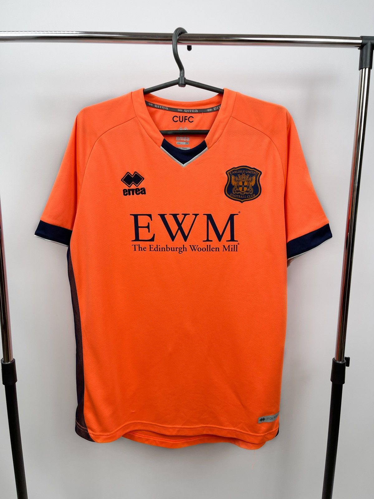 Vintage Carlisle United Jersey 2020/21 Home Size M Errea Orange Size US M / EU 48-50 / 2 - 1 Thumbnail