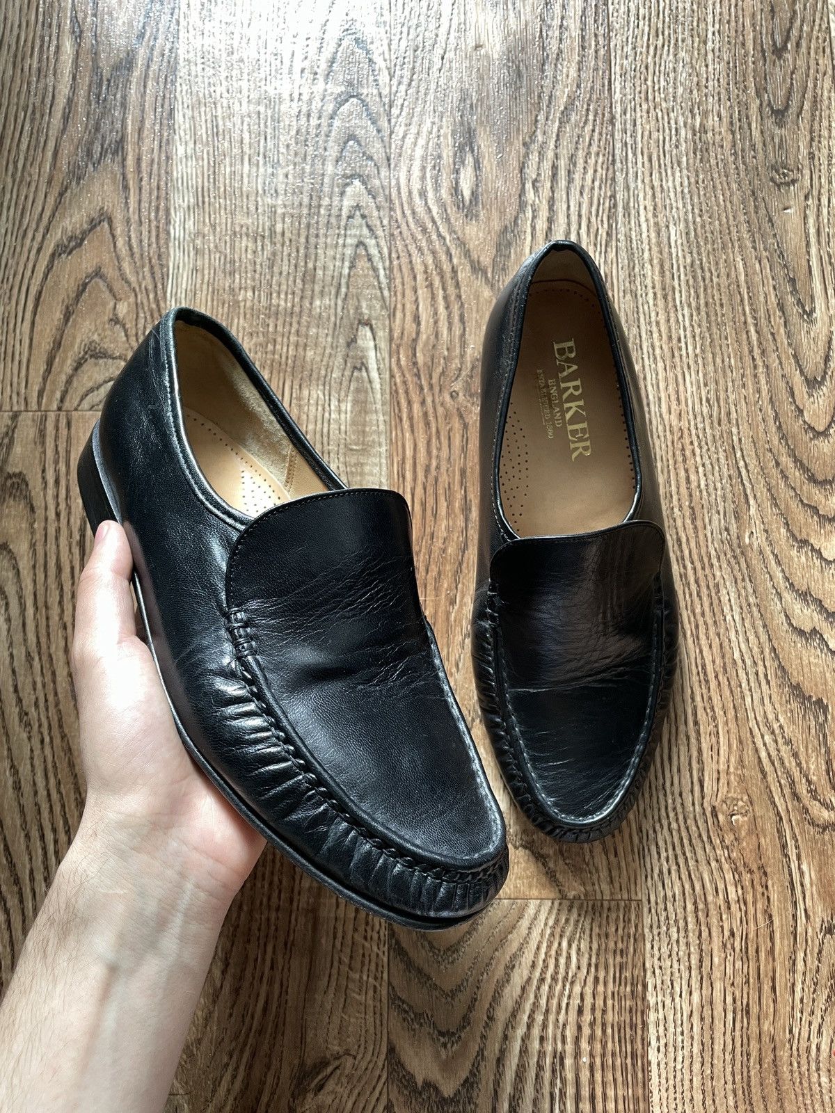 Barker Barker men’s leather loafers shoes size UK 7 Size US 8.5 / EU 41-42 - 2 Thumbnail