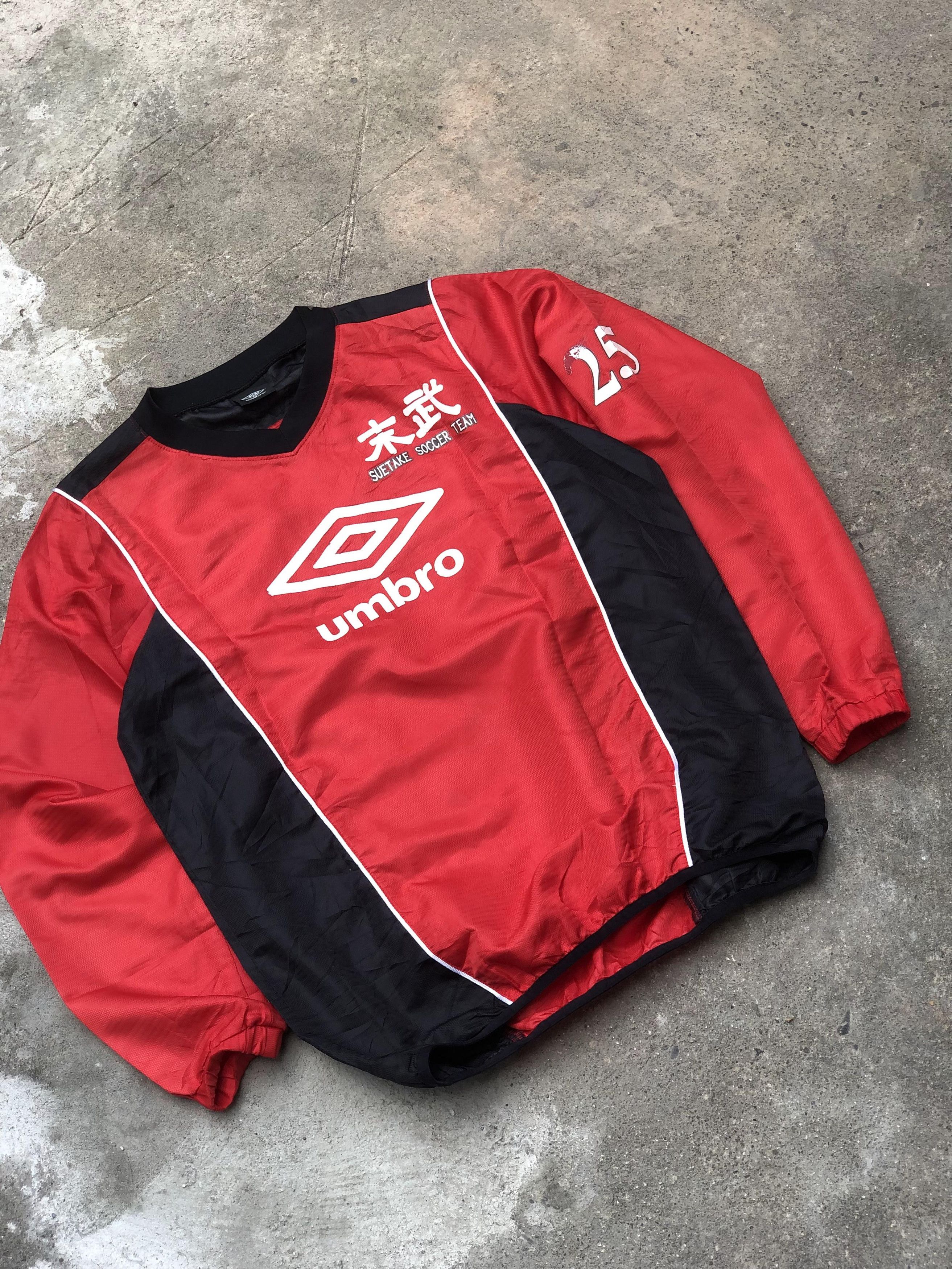 Umbro Umbro Big Logo 00s Pullover Jersey Vintage Item Outfit Red Size US M / EU 48-50 / 2 - 2 Thumbnail