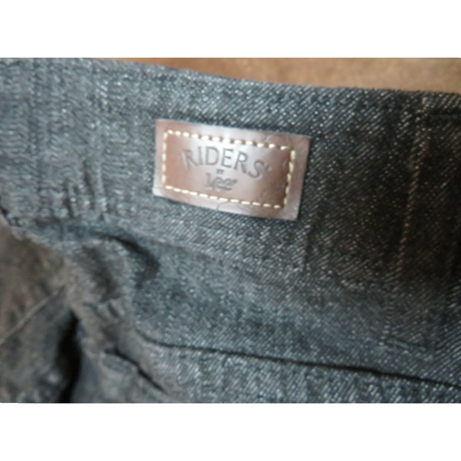 Lee NOS Lee Jeans Women's Size 6 Black Denim Relaxed Fit Pants Jeans Mens? Wait. Size 24" / US 00 / IT 34 - 6 Thumbnail