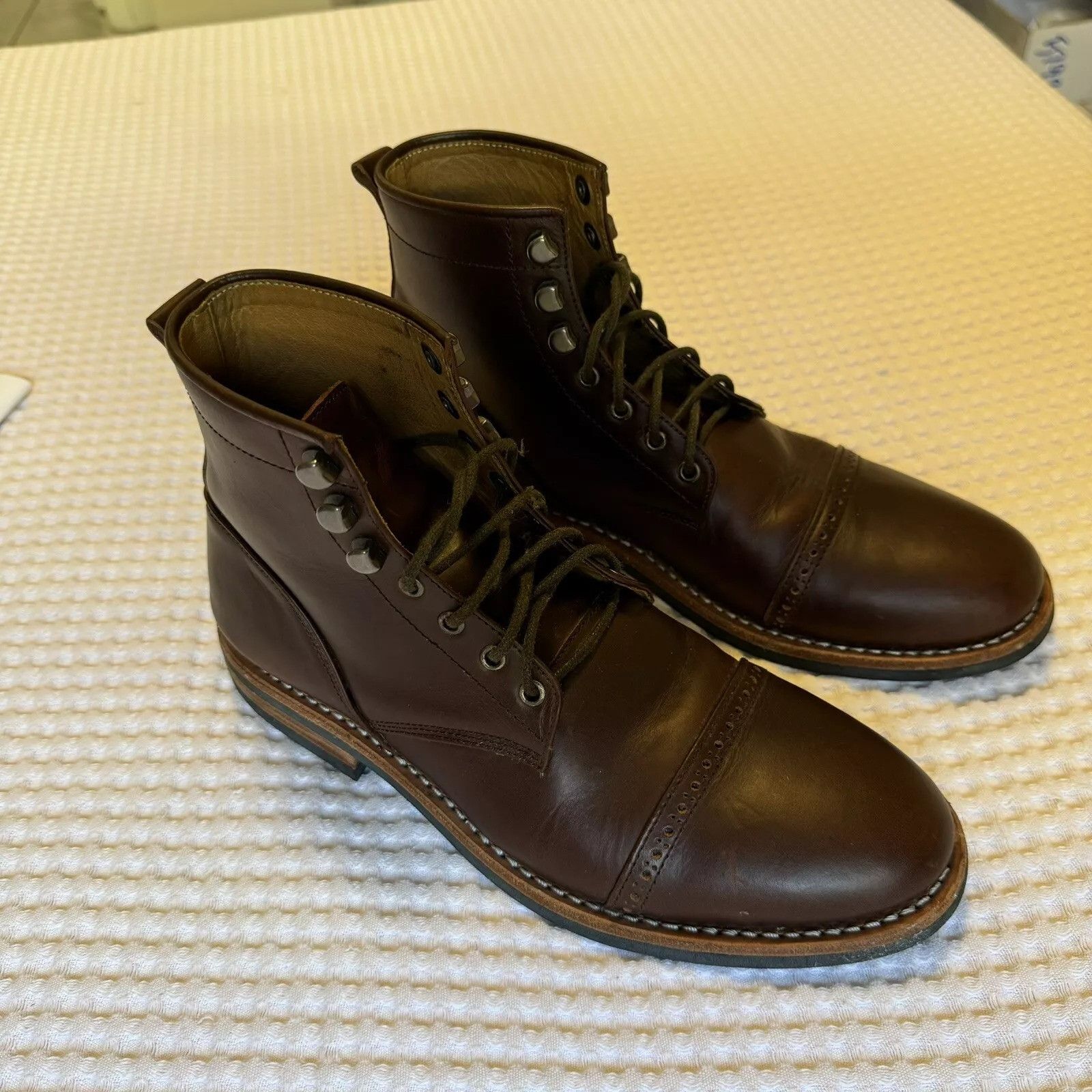 Chevalier Chevalier Boots Cap Toe Goodyear Welted Vibram Size 10 Size US 10 / EU 43 - 1 Thumbnail