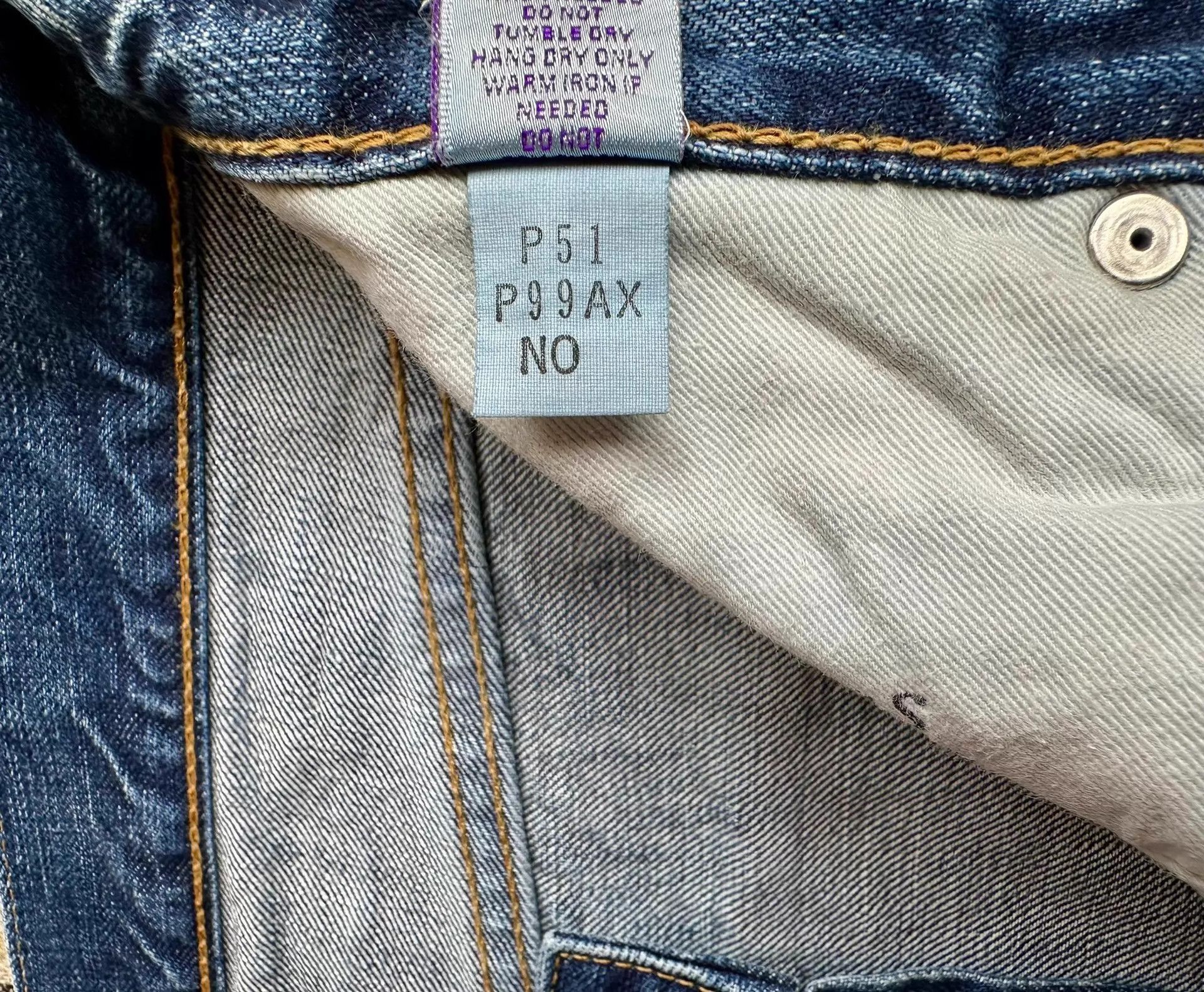 Prada Prps Purple Heavy Washed Catwhisker Slim Jeans Japan 32 Size US 32 / EU 48 - 8 Thumbnail