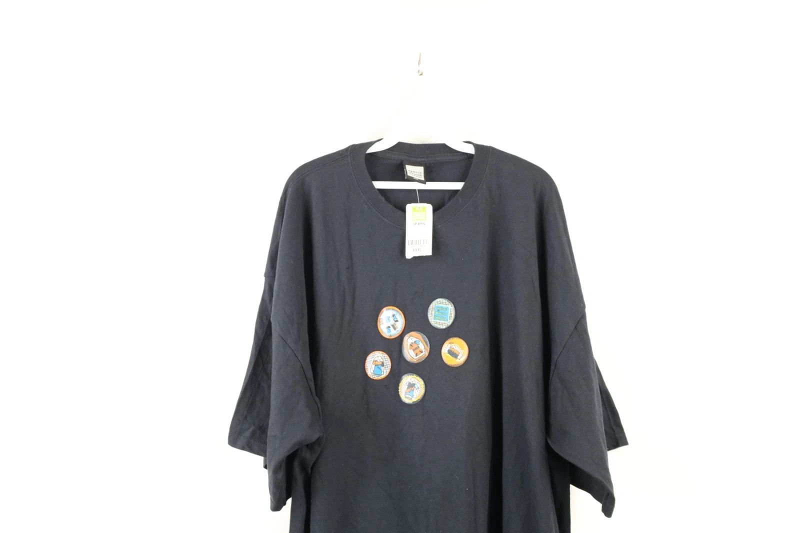 Marithe + Francois Girbaud NOS Vintage 90s Marithe Francois Girbaud Button T-Shirt 3XL Size US XXL / EU 58 / 5 - 9 Thumbnail