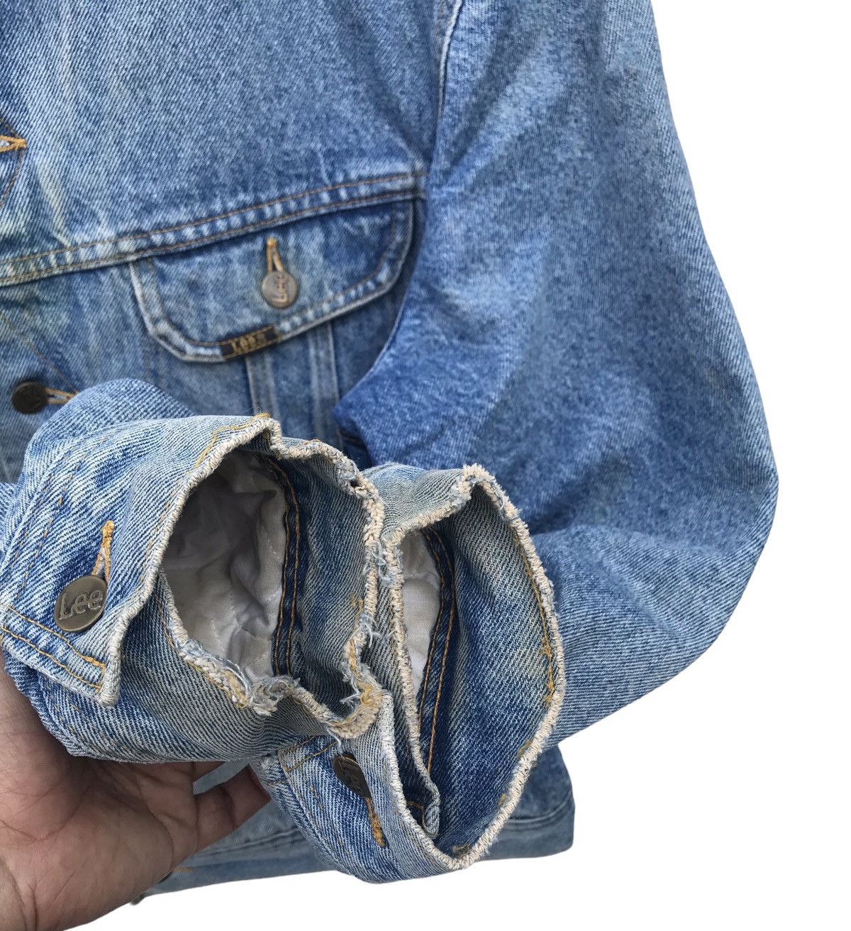 Lee Vintage Lee Storm Rider Distressed Faded Sherpa Trucker Size US L / EU 52-54 / 3 - 8 Thumbnail