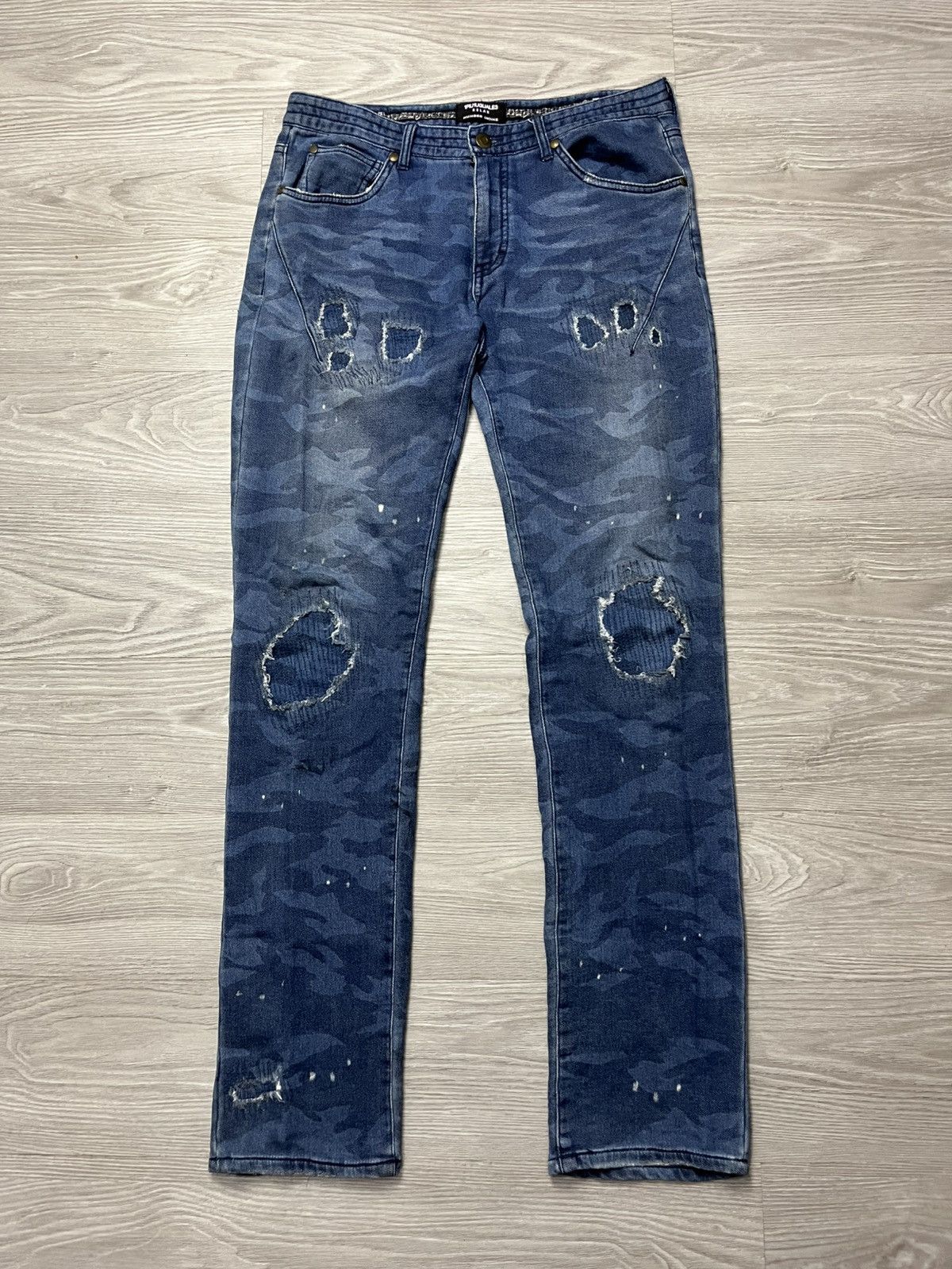Number (N)ine Number Nine x 1PIU1UGUALE3 Distressed Pants Size US 32 / EU 48 - 1 Thumbnail