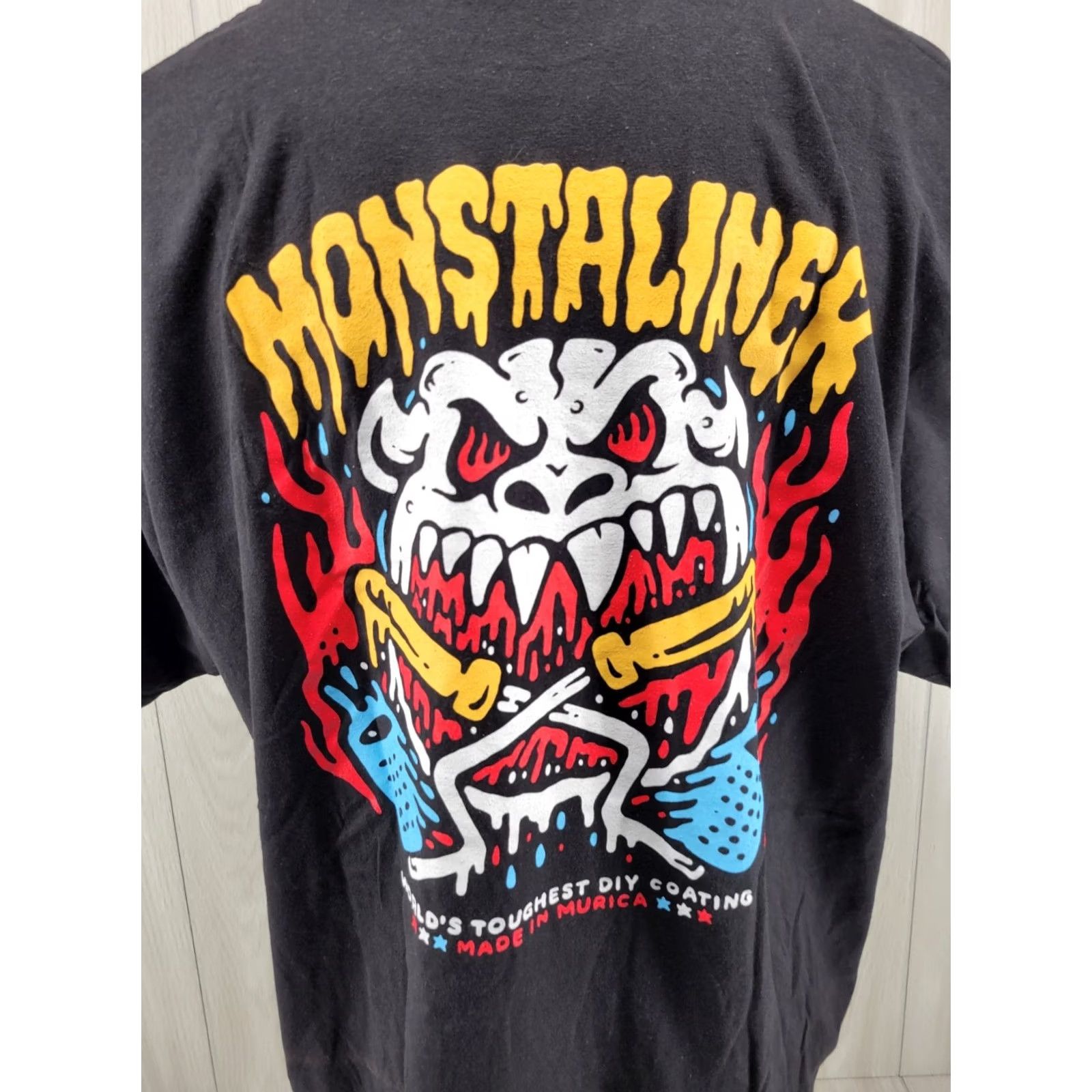 Tultex Monstaliner Bed Liner Shirt Men's 2XL Black Short Sleeve Tultex T-Shirt Size US XXL / EU 58 / 5 - 6 Thumbnail