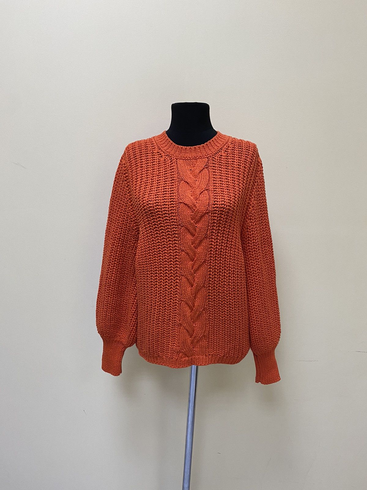 Sezane Sezane Orange Cotton Knit Jumper Sweater Size S Size S / US 4 / IT 40 - 1 Thumbnail
