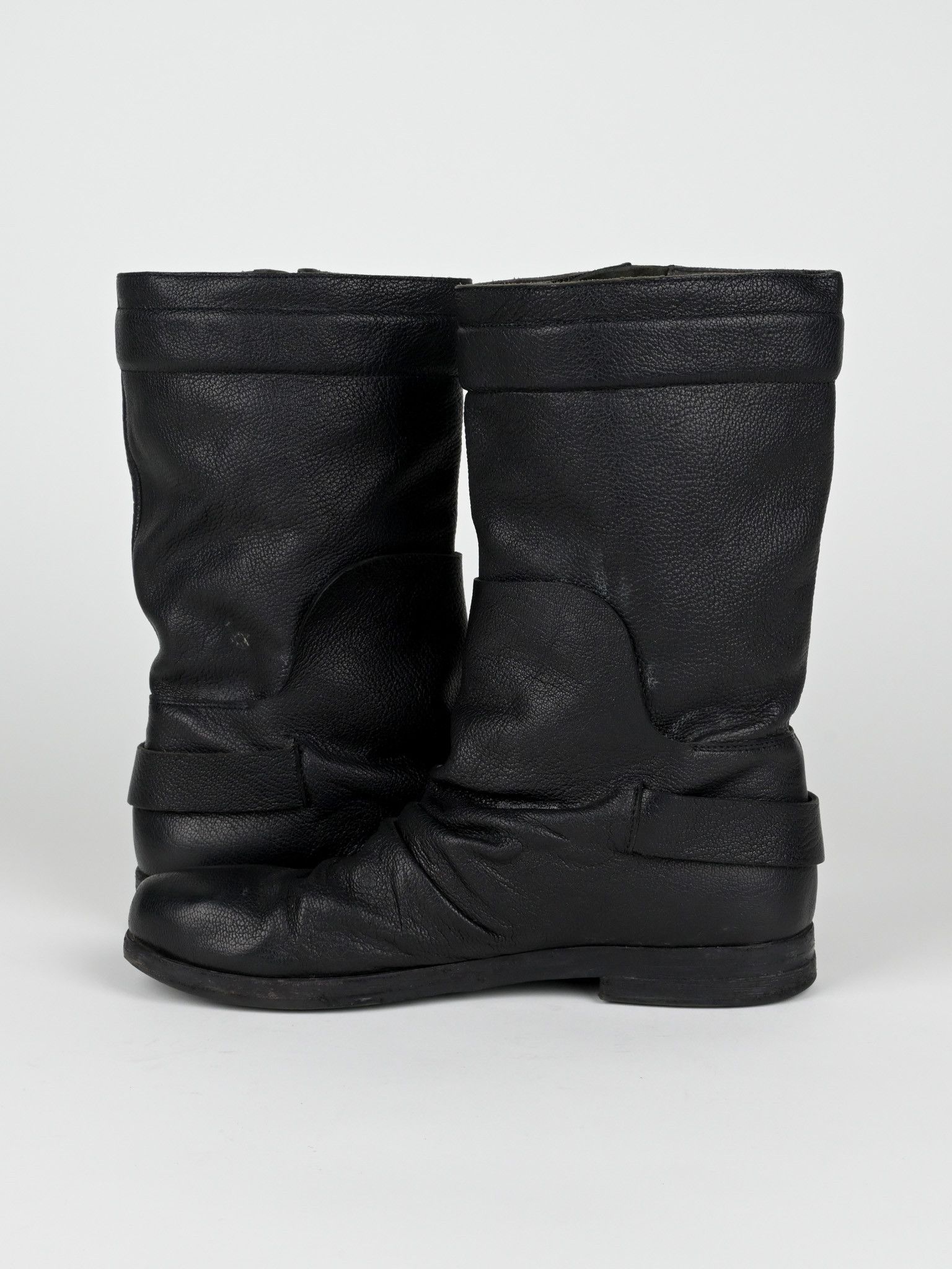 Marsell Stacked Leather Moto Boots Size US 7 / EU 40 - 6 Thumbnail