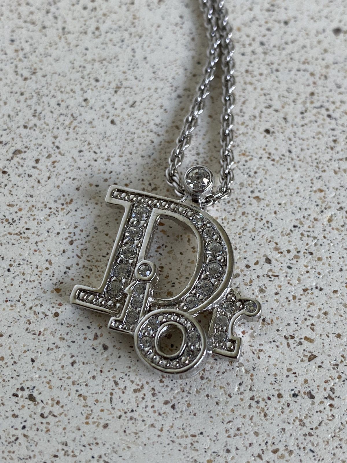 Dior × Vintage Christian Dior necklace rhinestones crystals charm chain Size ONE SIZE - 2 Thumbnail