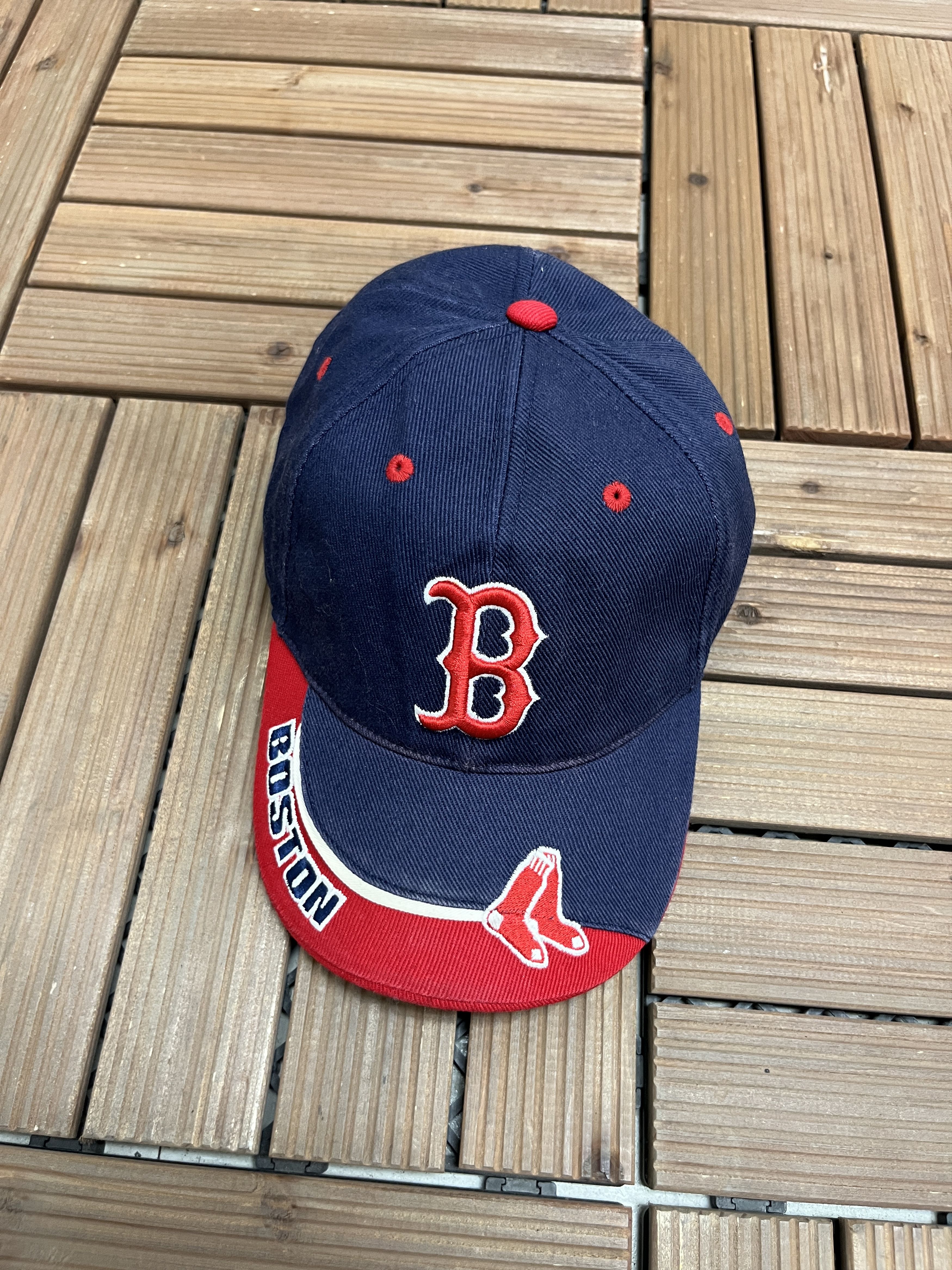 Vintage Boston Red Sox Vintage Strap Back Blue Hat Cap Size ONE SIZE - 1 Thumbnail