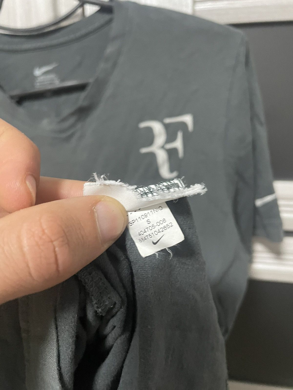 Nike × Vintage Vintage 00s Roger Federer Nike Autograph tee Tennis black Size US S / EU 44-46 / 1 - 9 Thumbnail