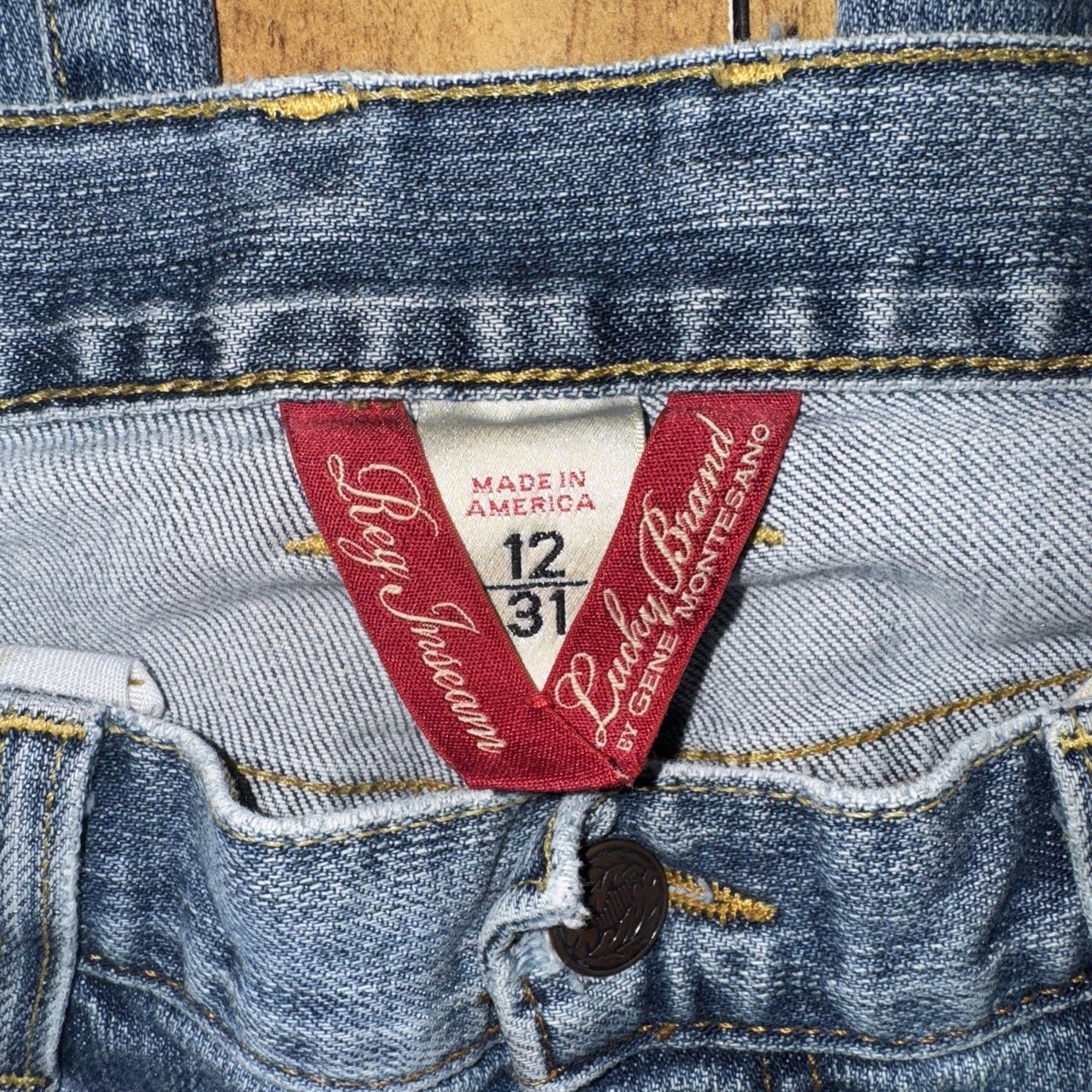 Lucky Brand × Vintage Vintage Lucky Brand By Gene Montesano Denim Jeans 34x32 Size US 34 / EU 50 - 6 Thumbnail
